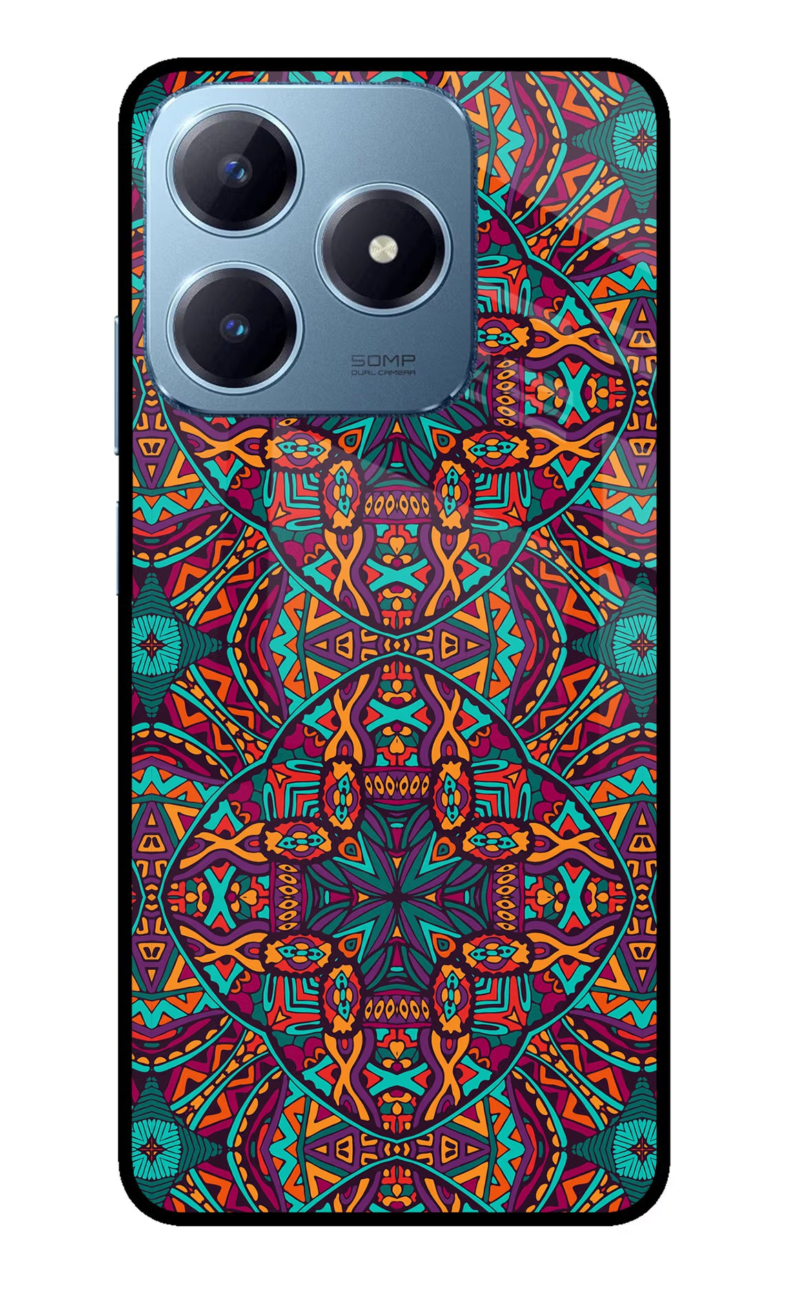 Colour Mandala Realme Narzo N63 Glass Case - Colour Mandala Realme Narzo N63 Glass Case Colour Mandala Realme Narzo N63 Glass Case