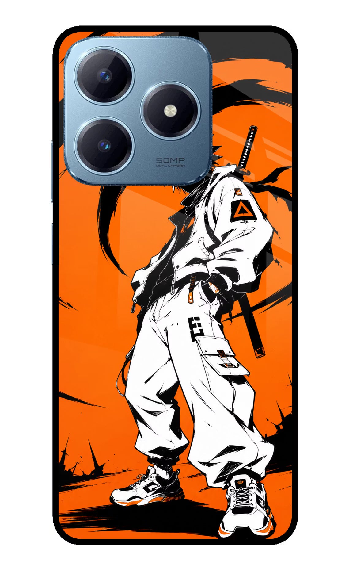 Street Samurai Realme Narzo N63 Glass Case - Street Samurai Realme Narzo N63 Glass Case Street Samurai Realme Narzo N63 Glass Case
