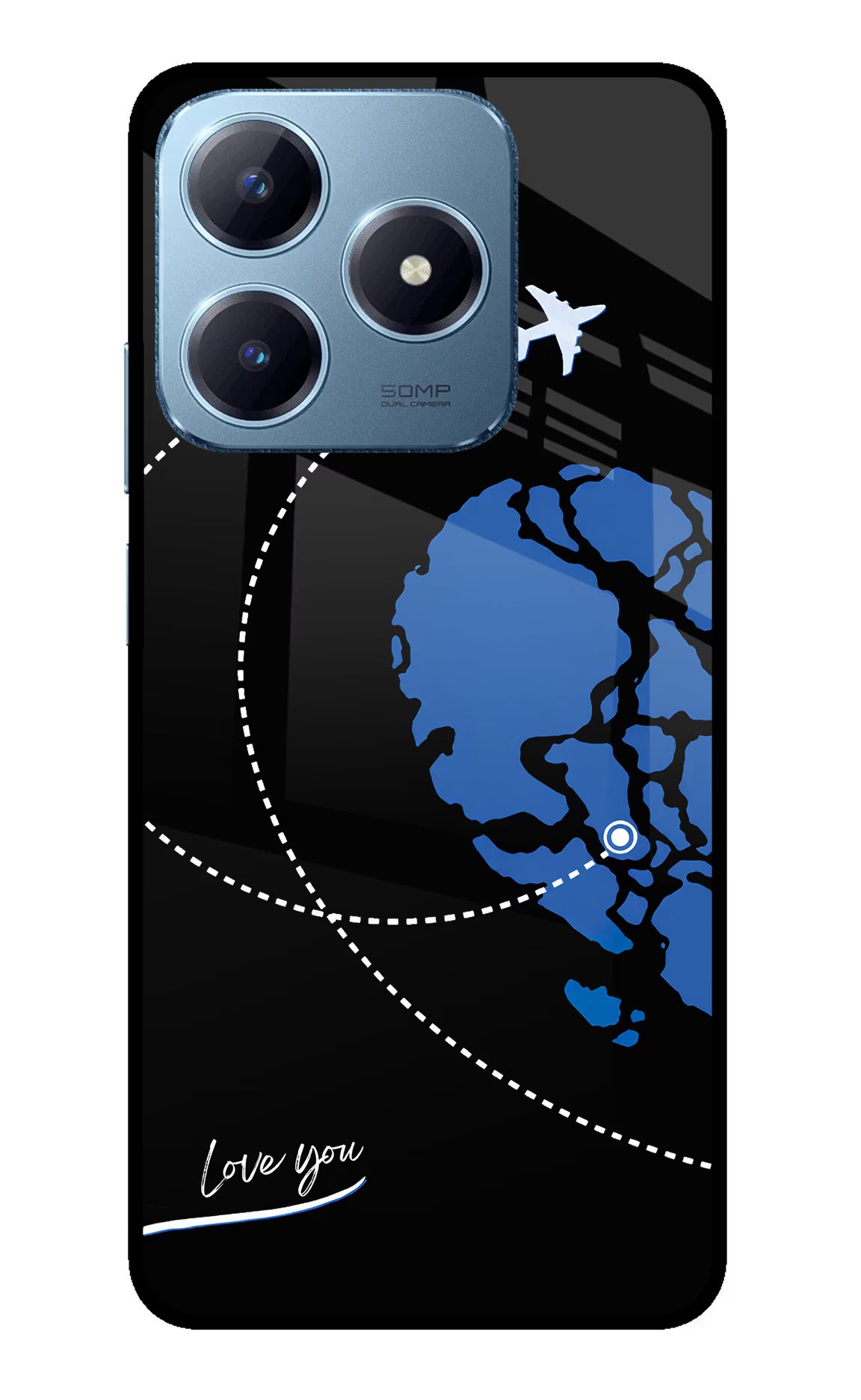 Love Orbit Realme Narzo N63 Glass Case - Love Orbit Realme Narzo N63 Glass Case Love Orbit Realme Narzo N63 Glass Case