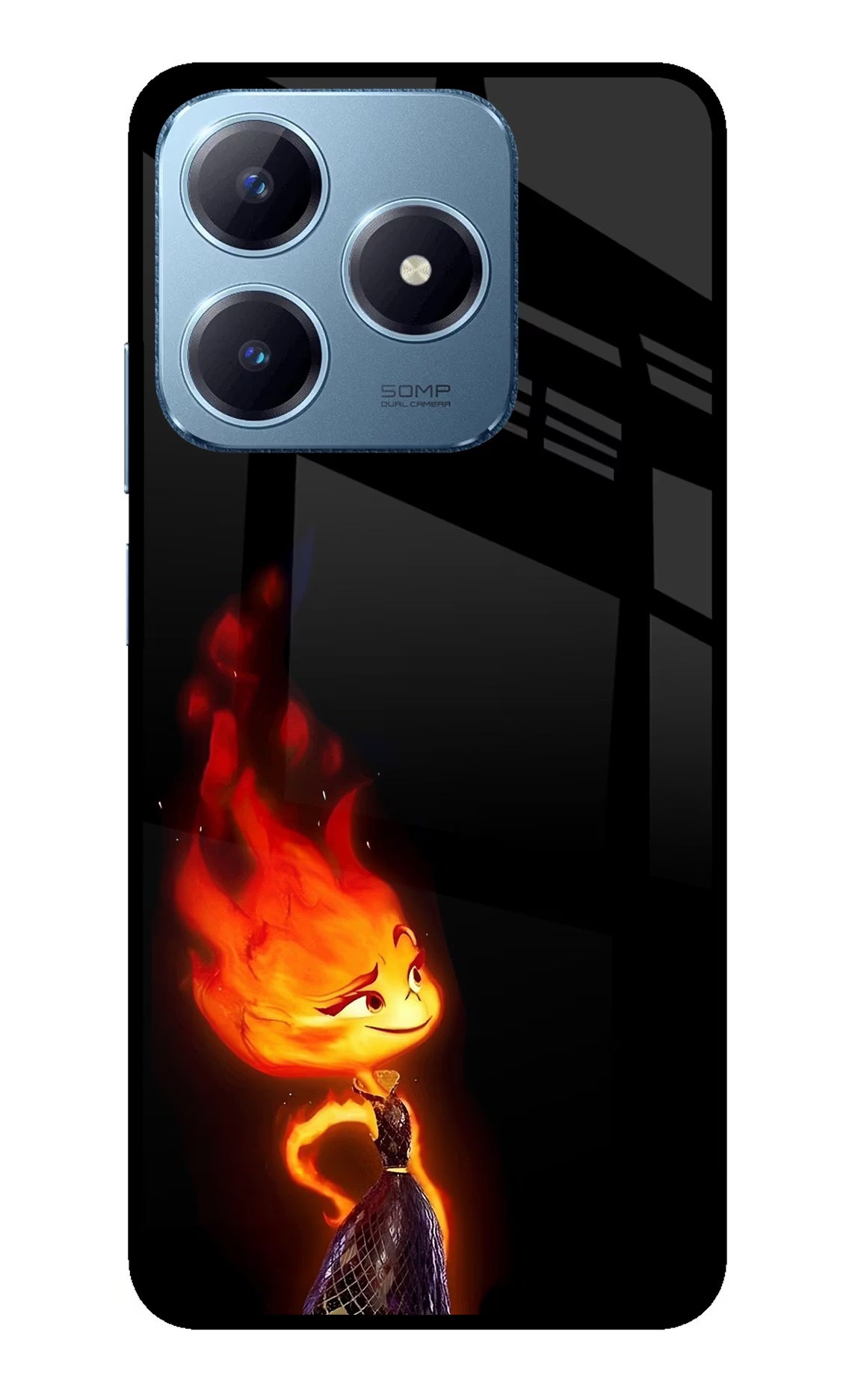 Ember Flame Realme Narzo N63 Glass Case - Ember Flame Realme Narzo N63 Glass Case Ember Flame Realme Narzo N63 Glass Case