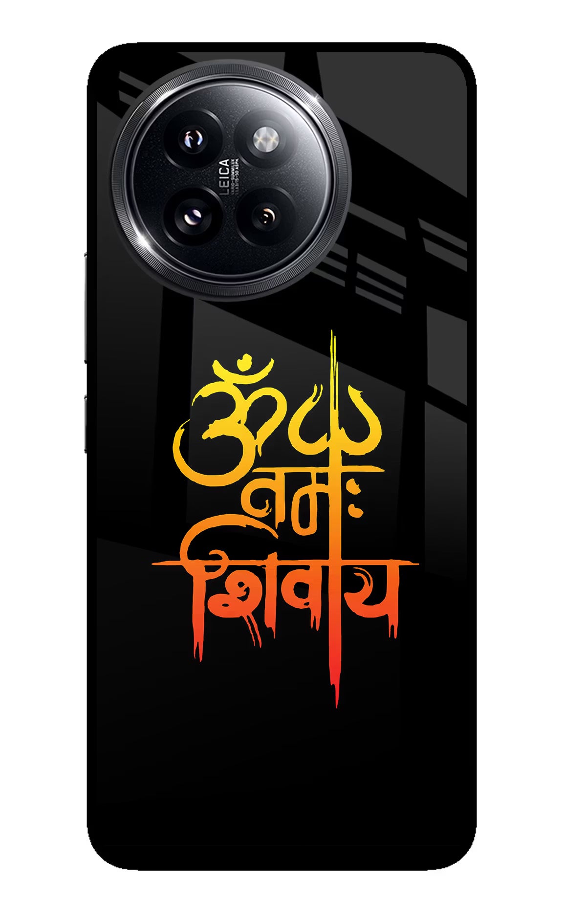 Om Namah Shivay Xiaomi 14 Civi Glass Case - Om Namah Shivay Xiaomi 14 Civi Glass Case Om Namah Shivay Xiaomi 14 Civi Glass Case