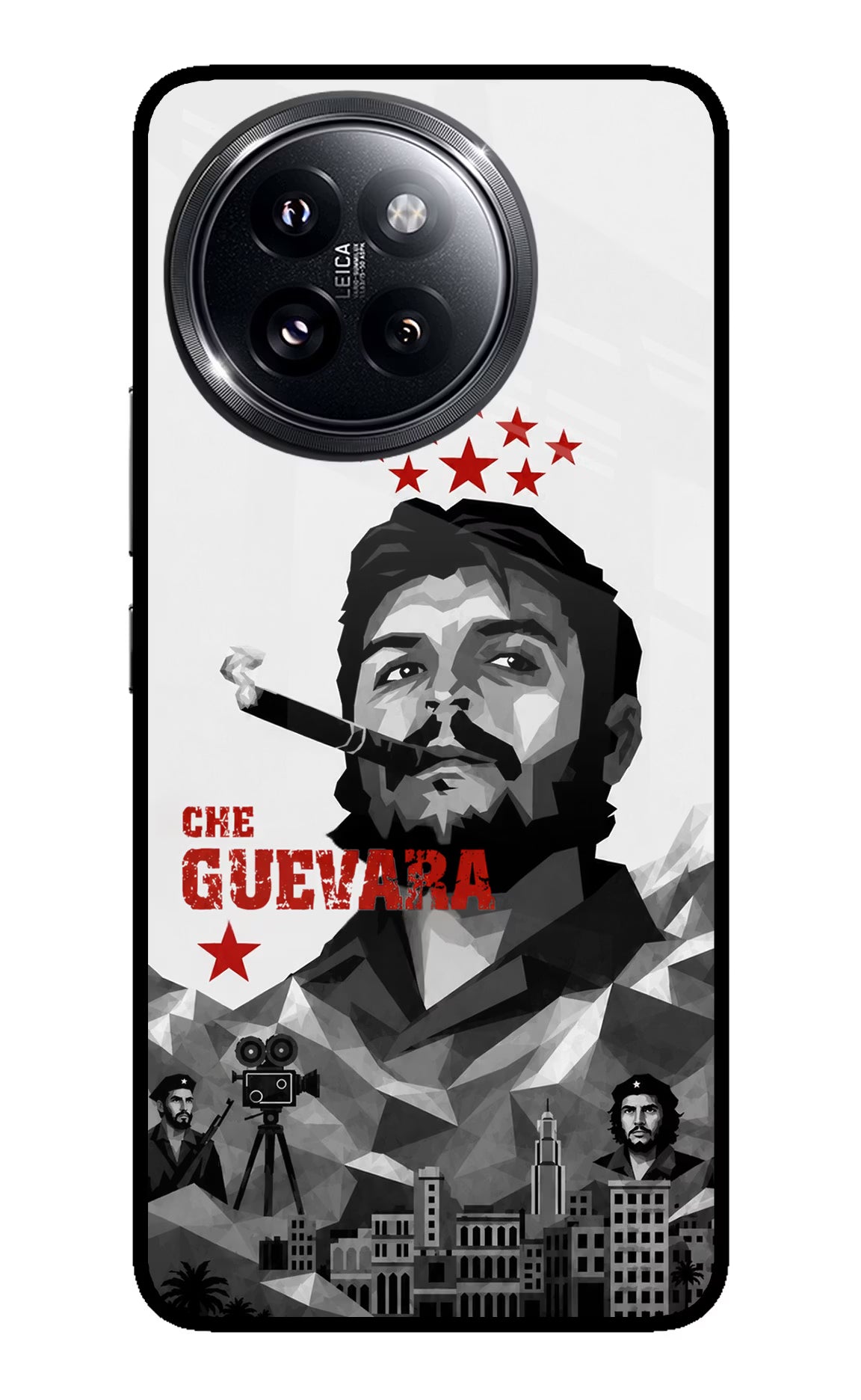 Che Guevara Iconic Xiaomi 14 Civi Glass Case - Che Guevara Iconic Xiaomi 14 Civi Glass Case Che Guevara Iconic Xiaomi 14 Civi Glass Case