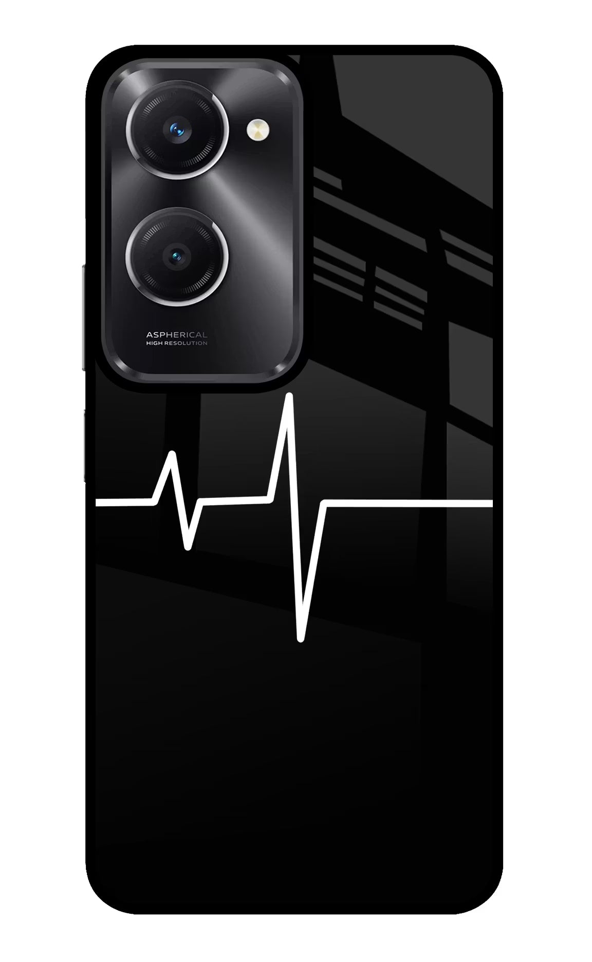 Heart Beats Vivo T3 Lite 5G Glass Case - Heart Beats Vivo T3 Lite 5G Glass Case Heart Beats Vivo T3 Lite 5G Glass Case
