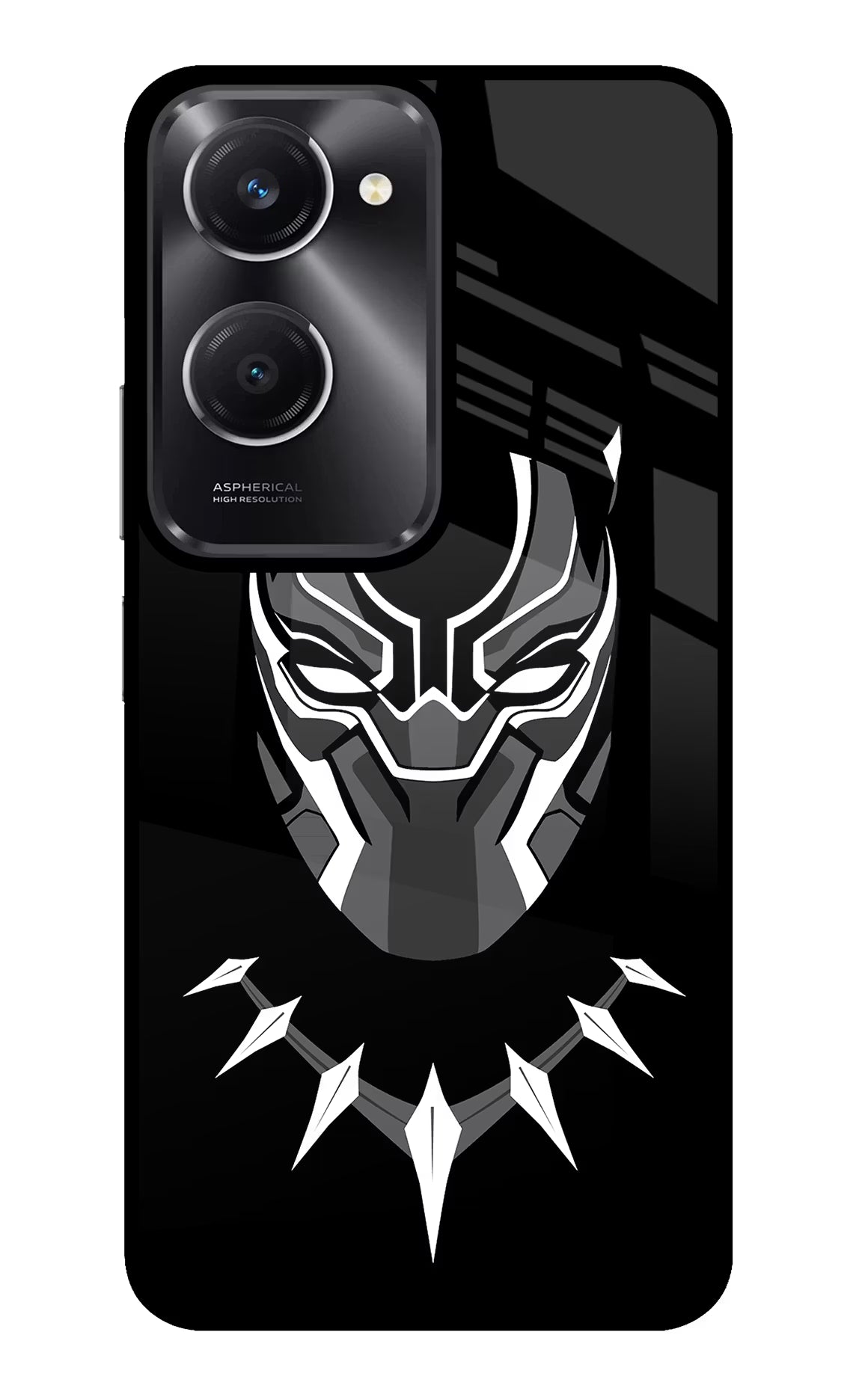 Black Panther Vivo T3 Lite 5G Glass Case - Black Panther Vivo T3 Lite 5G Glass Case Black Panther Vivo T3 Lite 5G Glass Case