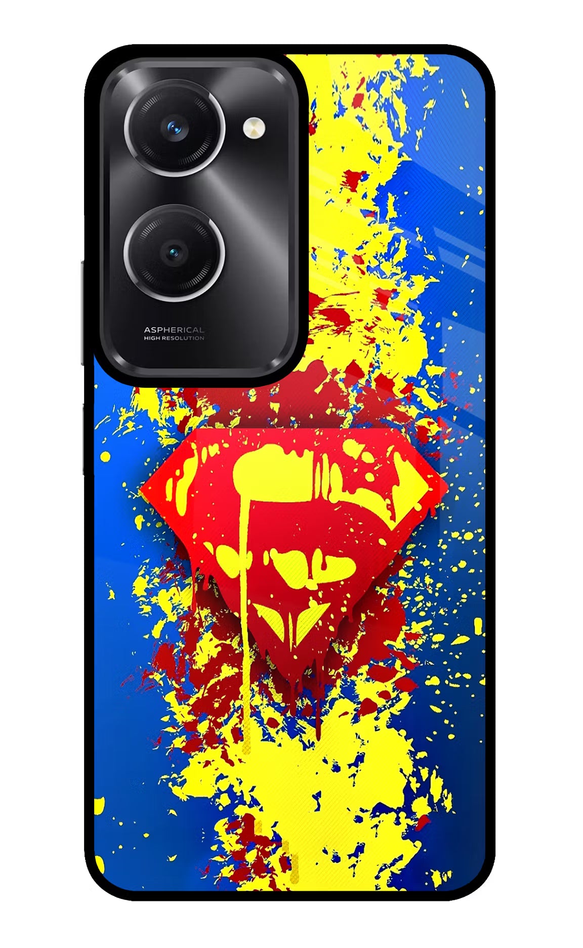 Superman logo Vivo T3 Lite 5G Glass Case - Superman logo Vivo T3 Lite 5G Glass Case Superman logo Vivo T3 Lite 5G Glass Case