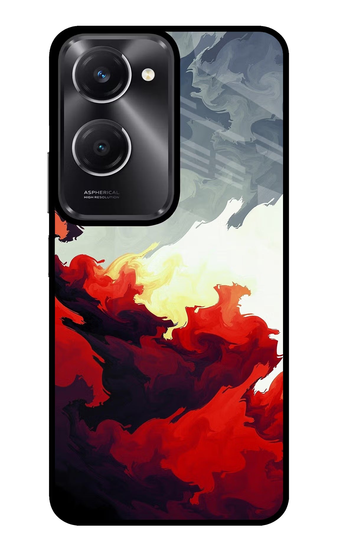 Fire Cloud Vivo T3 Lite 5G Glass Case - Fire Cloud Vivo T3 Lite 5G Glass Case Fire Cloud Vivo T3 Lite 5G Glass Case