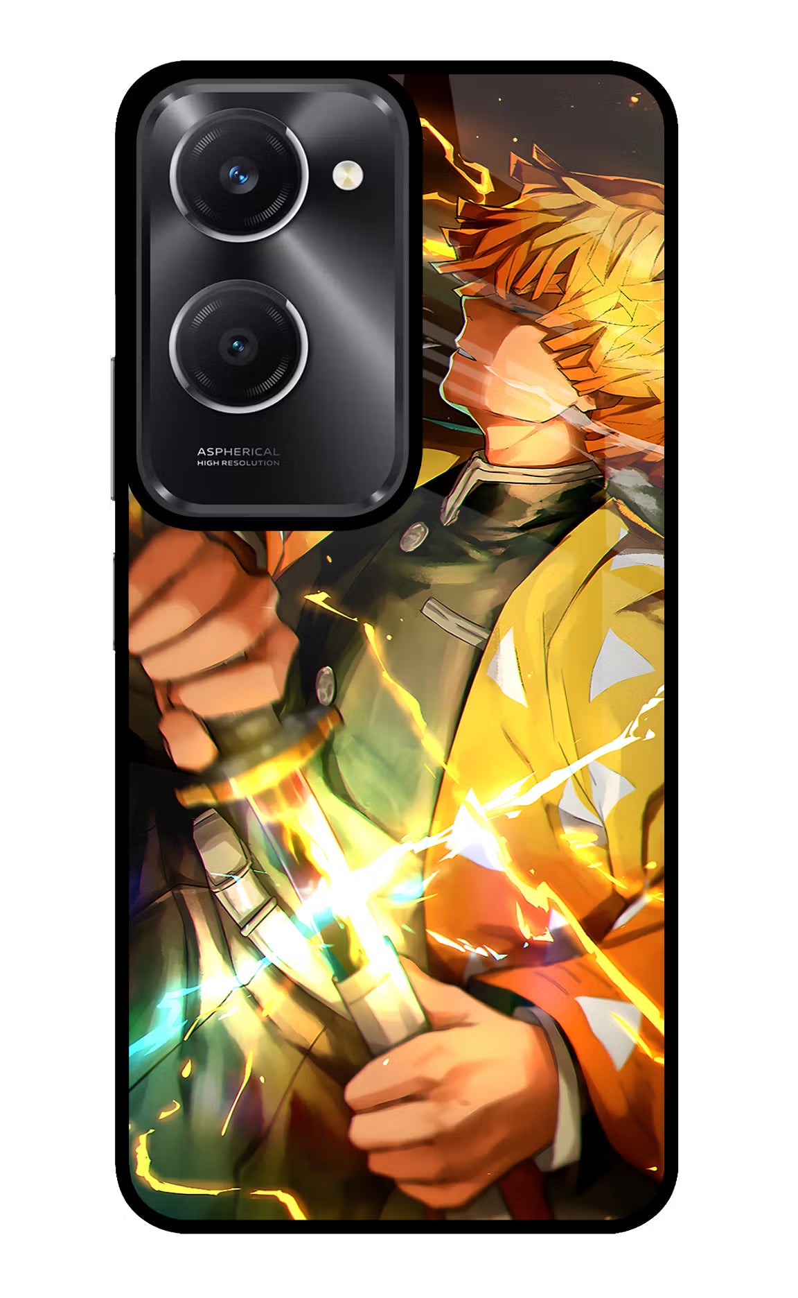 Demon Slayer Vivo T3 Lite 5G Glass Case - Demon Slayer Vivo T3 Lite 5G Glass Case Demon Slayer Vivo T3 Lite 5G Glass Case