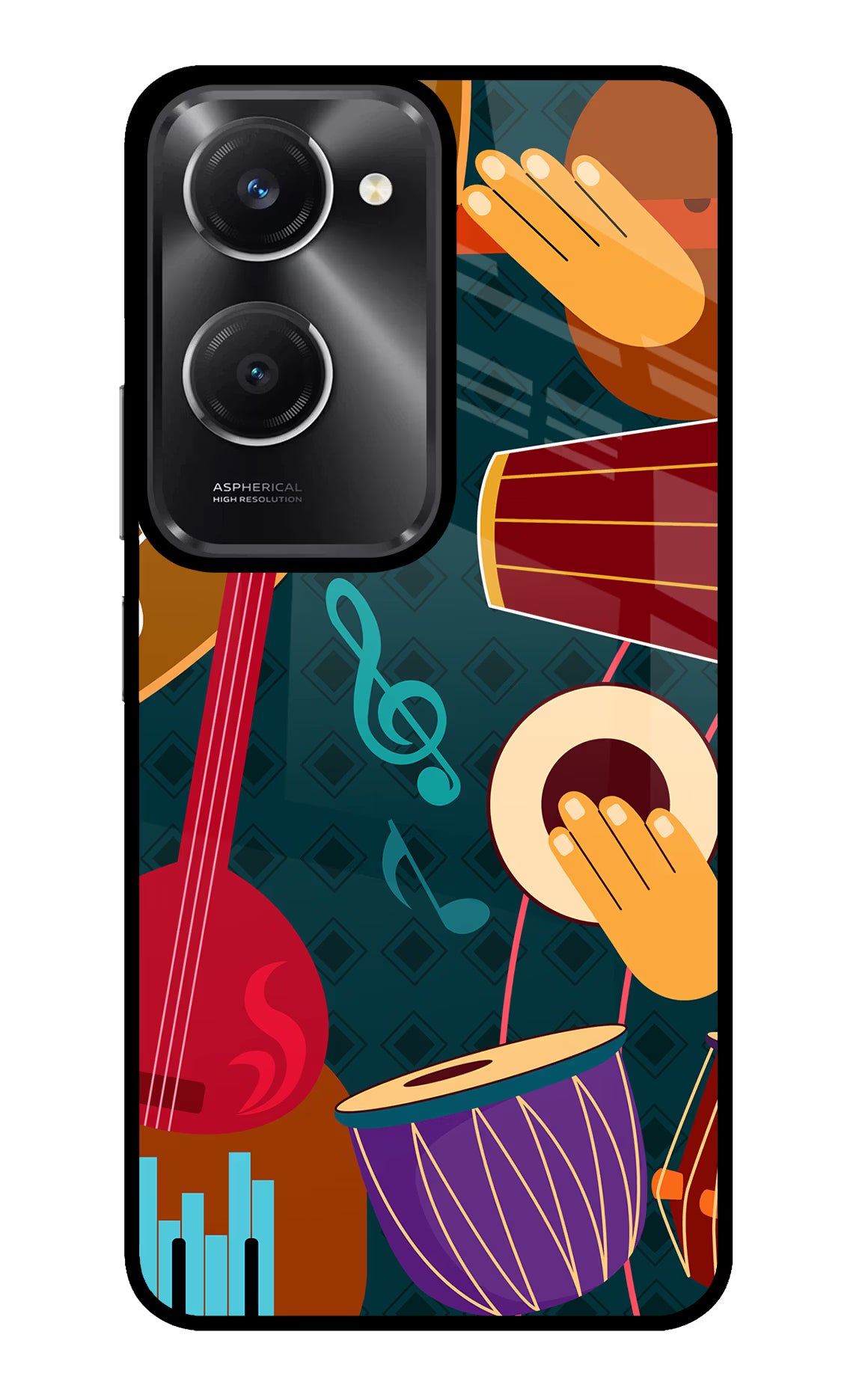 Music Instrument Vivo T3 Lite 5G Glass Case - Music Instrument Vivo T3 Lite 5G Glass Case Music Instrument Vivo T3 Lite 5G Glass Case