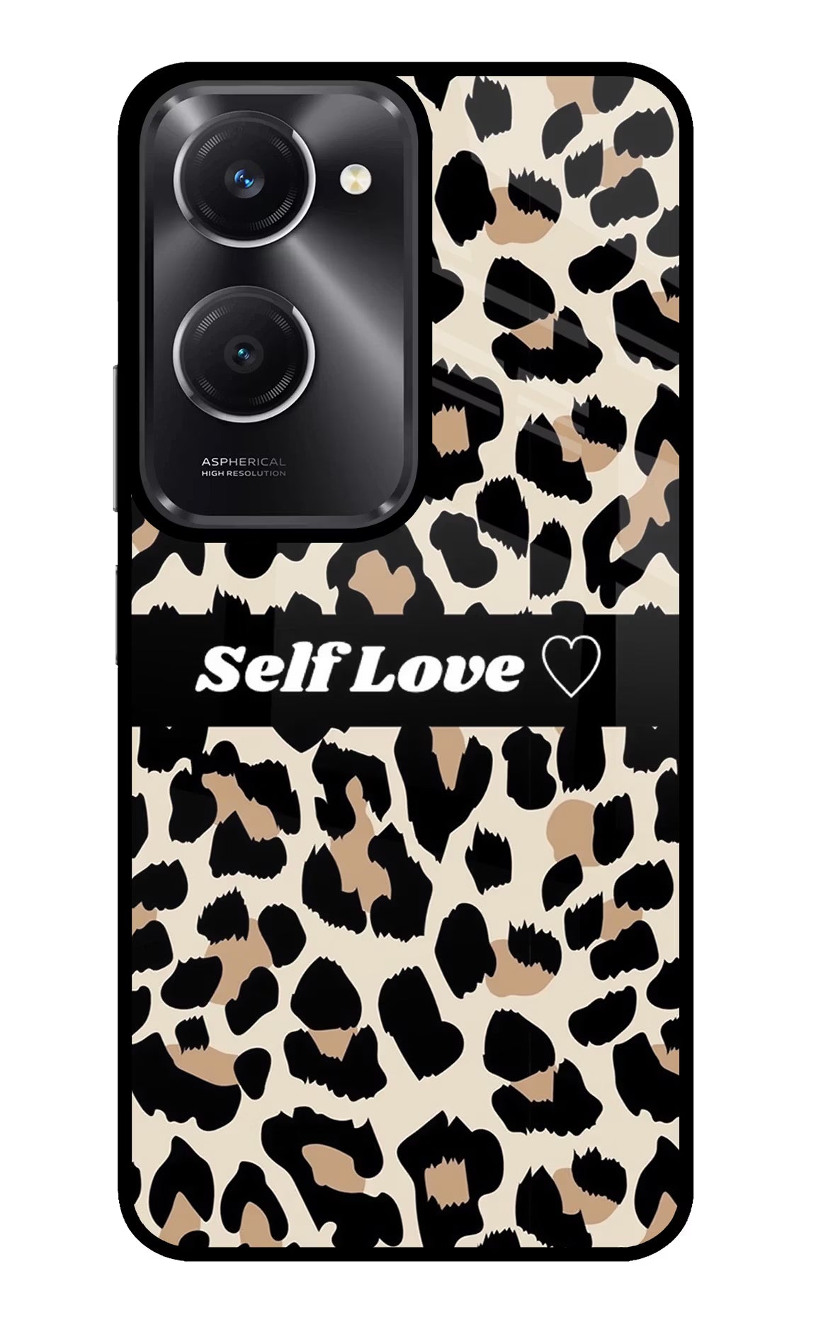 Leopard Print Self Love Vivo T3 Lite 5G Glass Case - Leopard Print Self Love Vivo T3 Lite 5G Glass Case Leopard Print Self Love Vivo T3 Lite 5G Glass Case