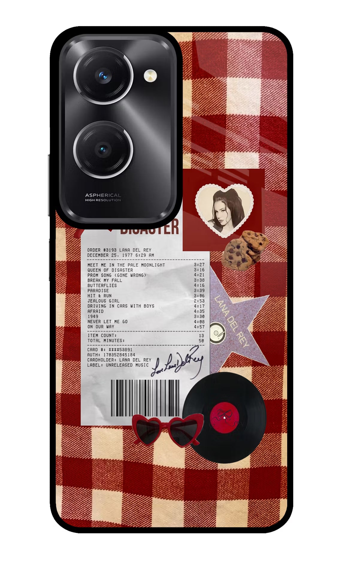 Queen of Disaster Vivo T3 Lite 5G Glass Case - Queen of Disaster Vivo T3 Lite 5G Glass Case Queen of Disaster Vivo T3 Lite 5G Glass Case