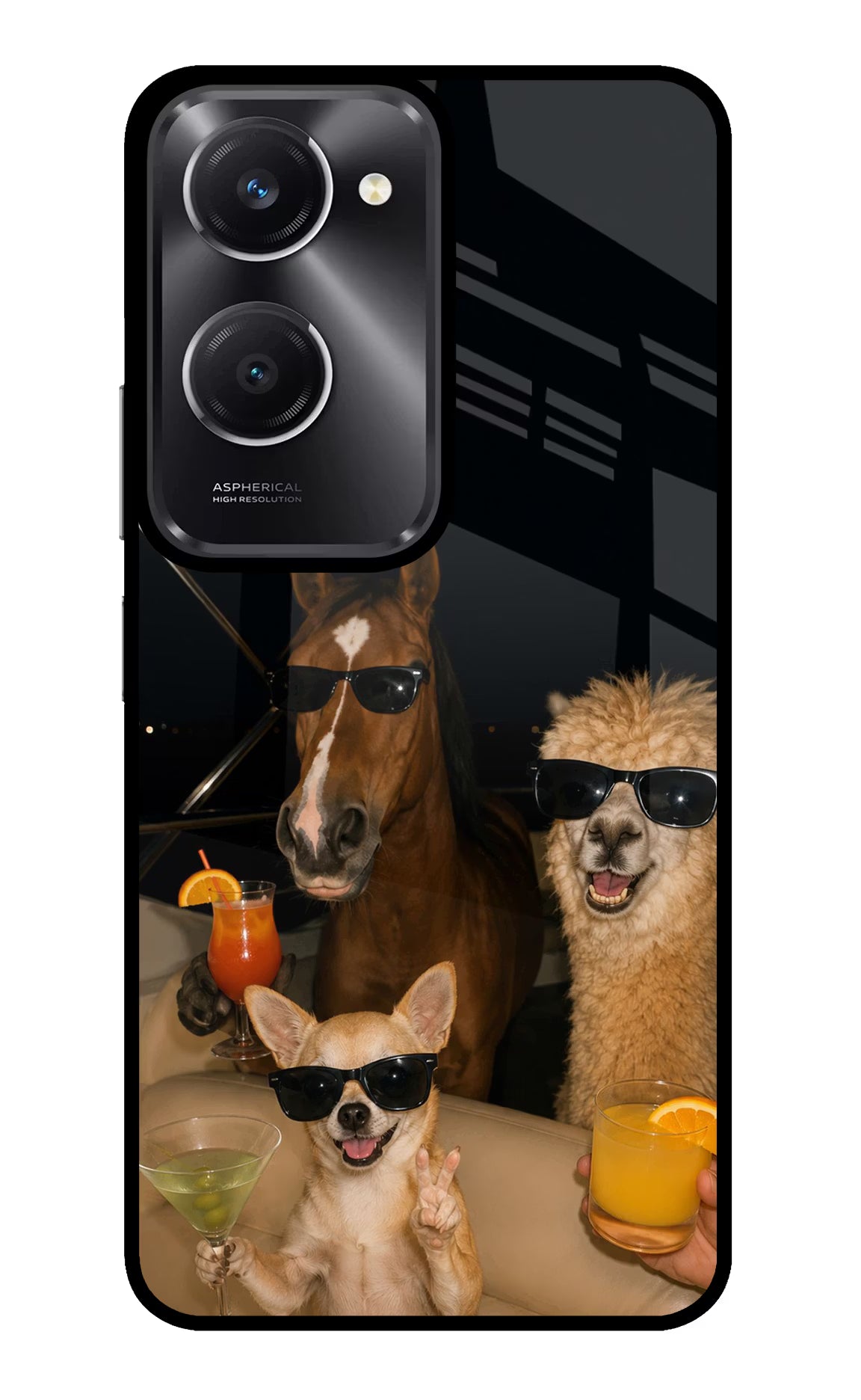 Party Squad Vivo T3 Lite 5G Glass Case - Party Squad Vivo T3 Lite 5G Glass Case Party Squad Vivo T3 Lite 5G Glass Case