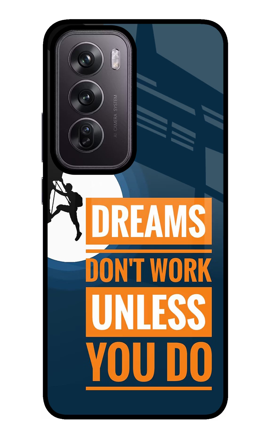 Dreams Don’T Work Unless You Do Oppo Reno12 Pro 5G Glass Case - Dreams Don’T Work Unless You Do Oppo Reno12 Pro 5G Glass Case Dreams Don’T Work Unless You Do Oppo Reno12 Pro 5G Glass Case