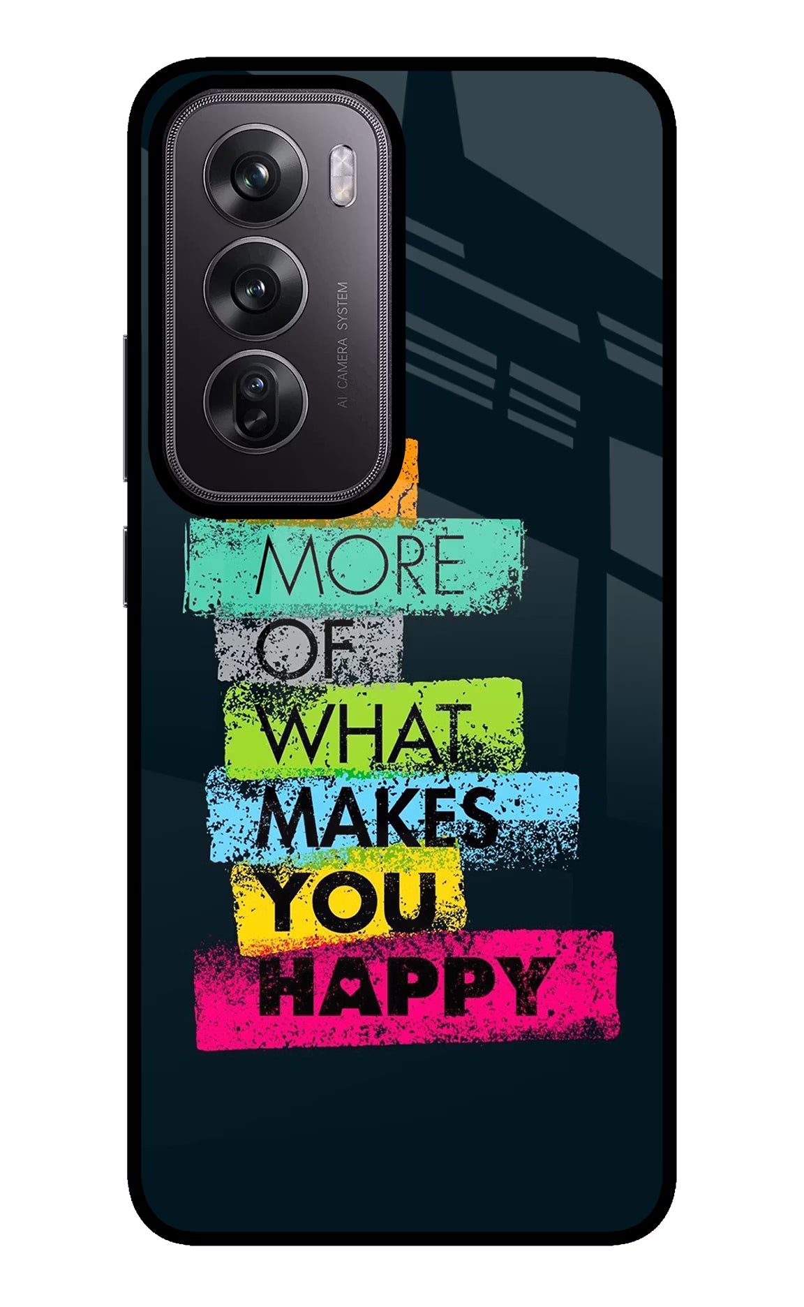 Do More Of What Makes You Happy Oppo Reno12 Pro 5G Glass Case - Do More Of What Makes You Happy Oppo Reno12 Pro 5G Glass Case Do More Of What Makes You Happy Oppo Reno12 Pro 5G Glass Case
