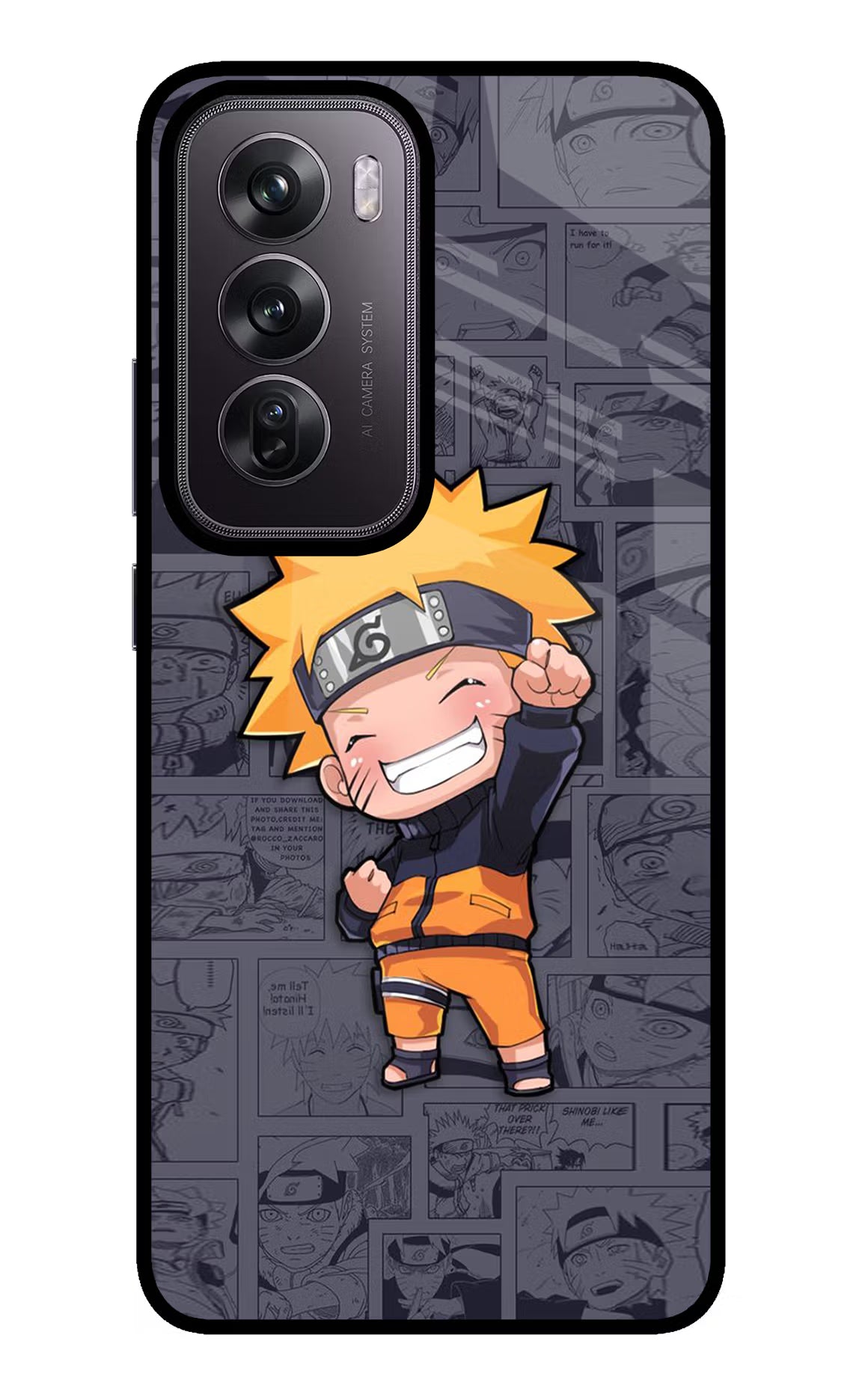 Chota Naruto Oppo Reno12 Pro 5G Glass Case - Chota Naruto Oppo Reno12 Pro 5G Glass Case Chota Naruto Oppo Reno12 Pro 5G Glass Case