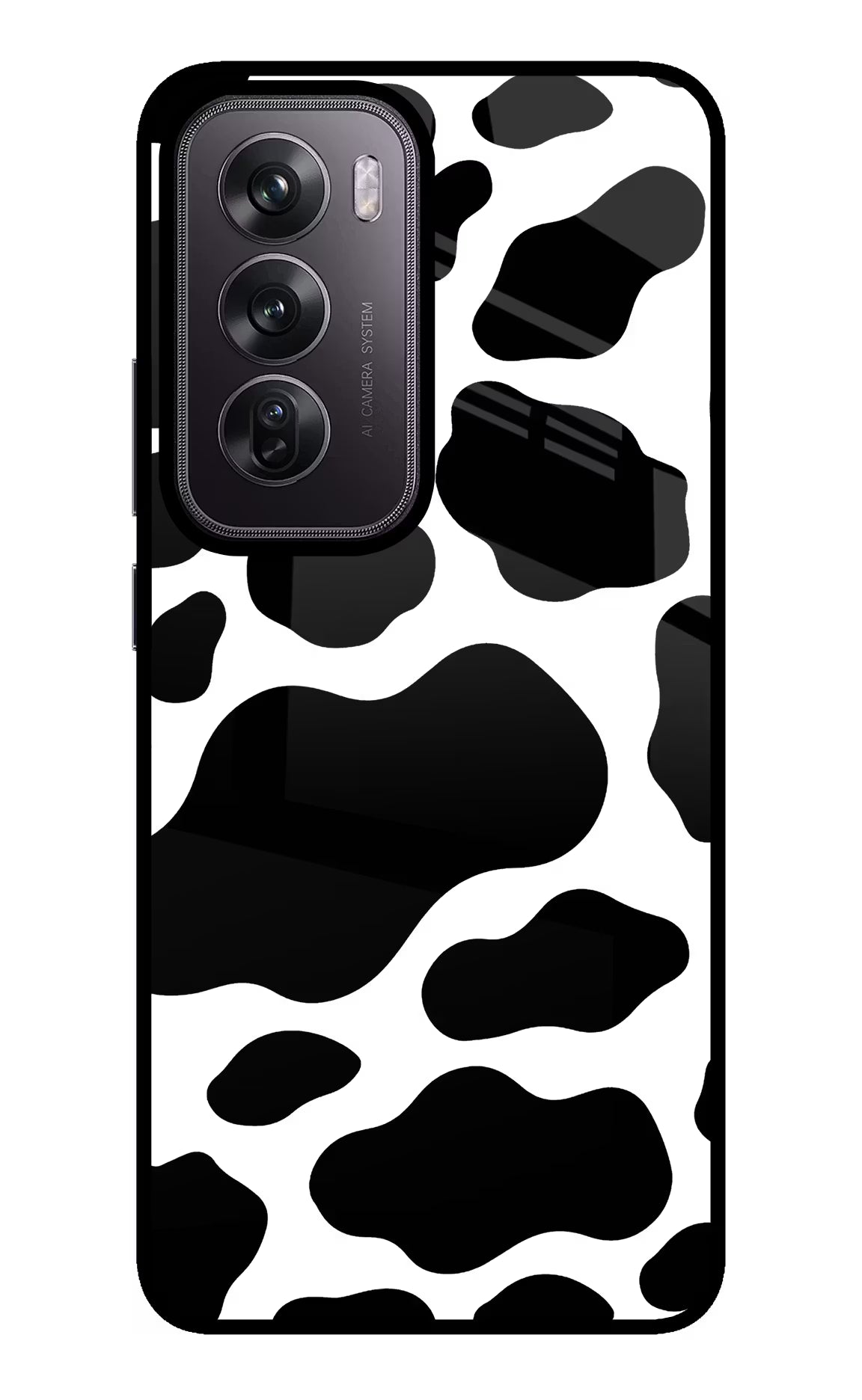 Cow Spots Oppo Reno12 Pro 5G Glass Case - Cow Spots Oppo Reno12 Pro 5G Glass Case Cow Spots Oppo Reno12 Pro 5G Glass Case
