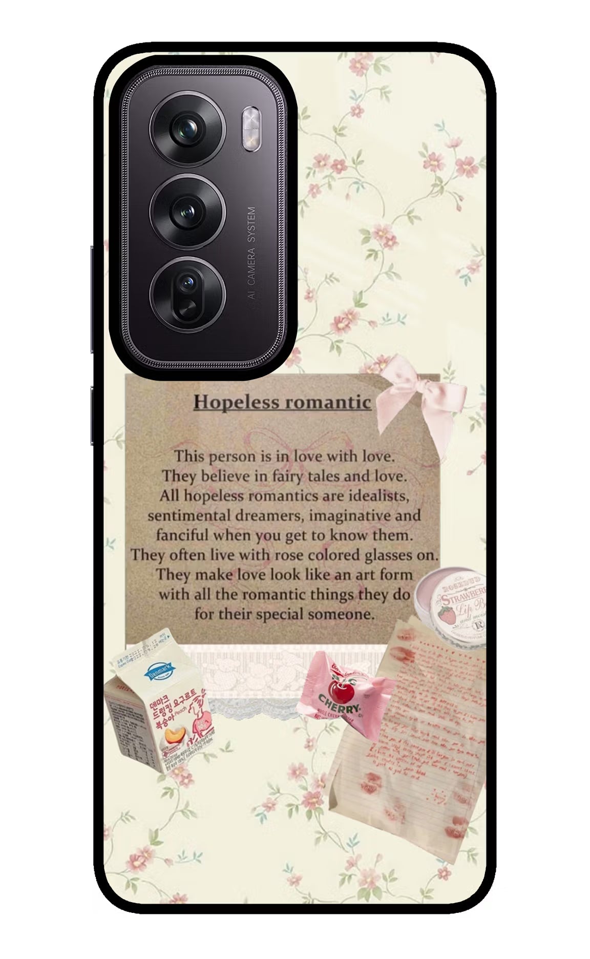 Hopeless Romantic Oppo Reno12 Pro 5G Glass Case - Hopeless Romantic Oppo Reno12 Pro 5G Glass Case Hopeless Romantic Oppo Reno12 Pro 5G Glass Case