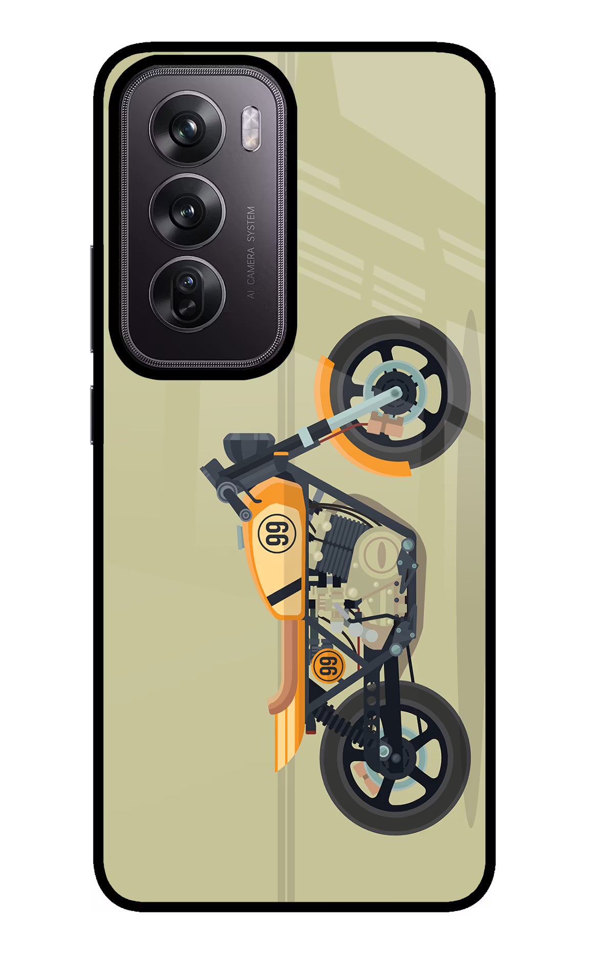 Vertical Speedster Oppo Reno12 Pro 5G Glass Case - Vertical Speedster Oppo Reno12 Pro 5G Glass Case Vertical Speedster Oppo Reno12 Pro 5G Glass Case