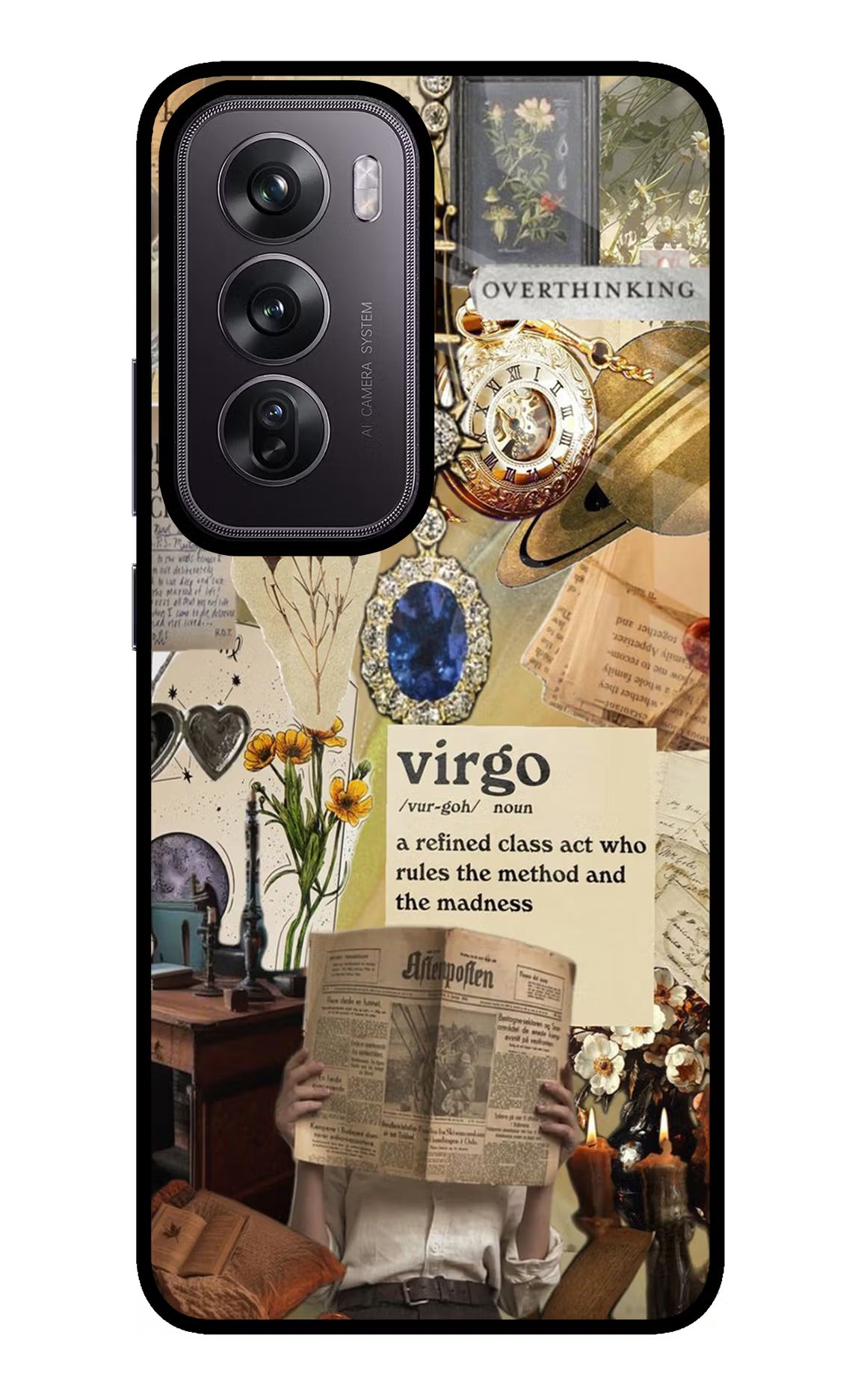 Virgo Zodiac Oppo Reno12 Pro 5G Glass Case - Virgo Zodiac Oppo Reno12 Pro 5G Glass Case Virgo Zodiac Oppo Reno12 Pro 5G Glass Case