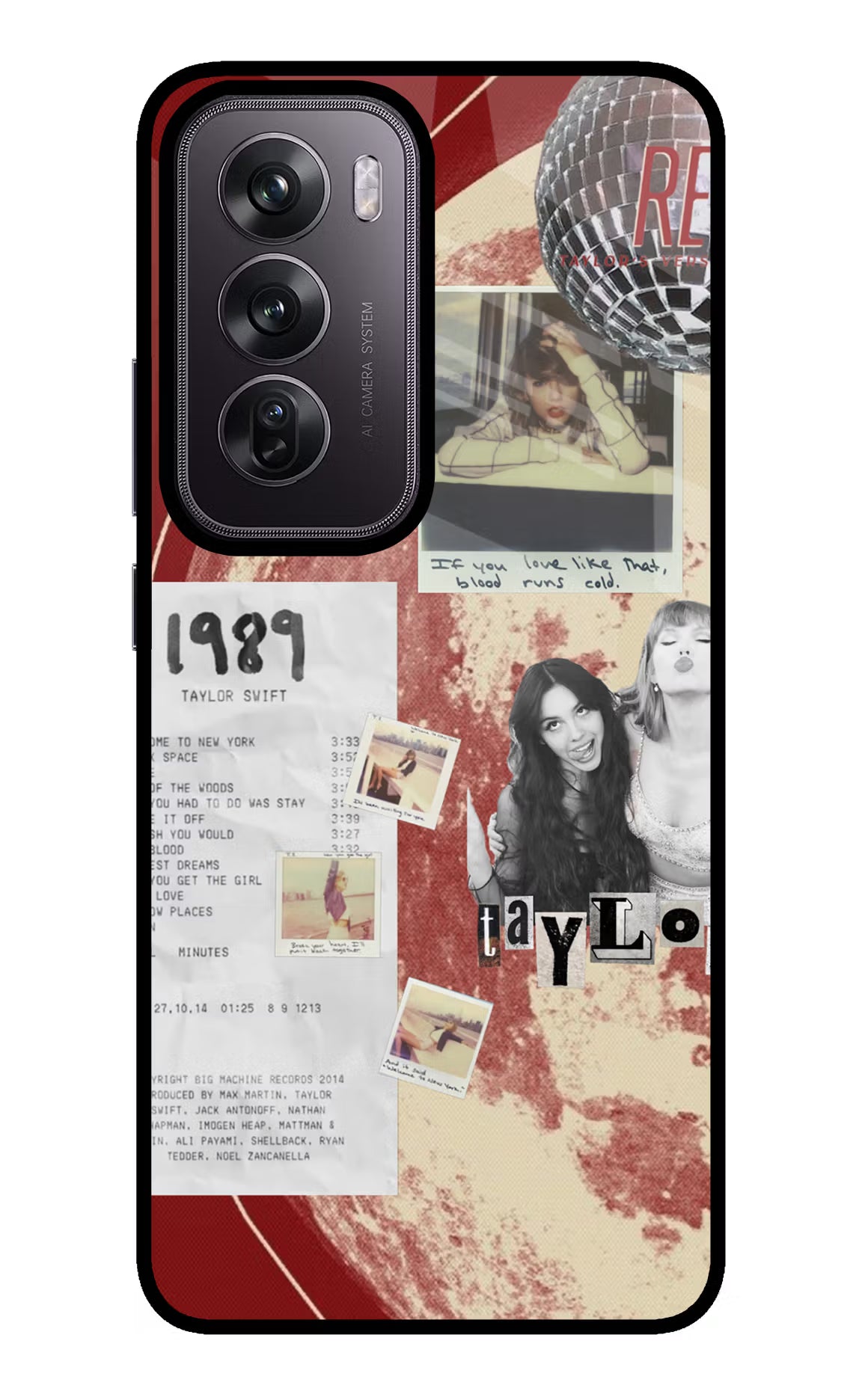 Taylor Swift Oppo Reno12 Pro 5G Glass Case - Taylor Swift Oppo Reno12 Pro 5G Glass Case Taylor Swift Oppo Reno12 Pro 5G Glass Case