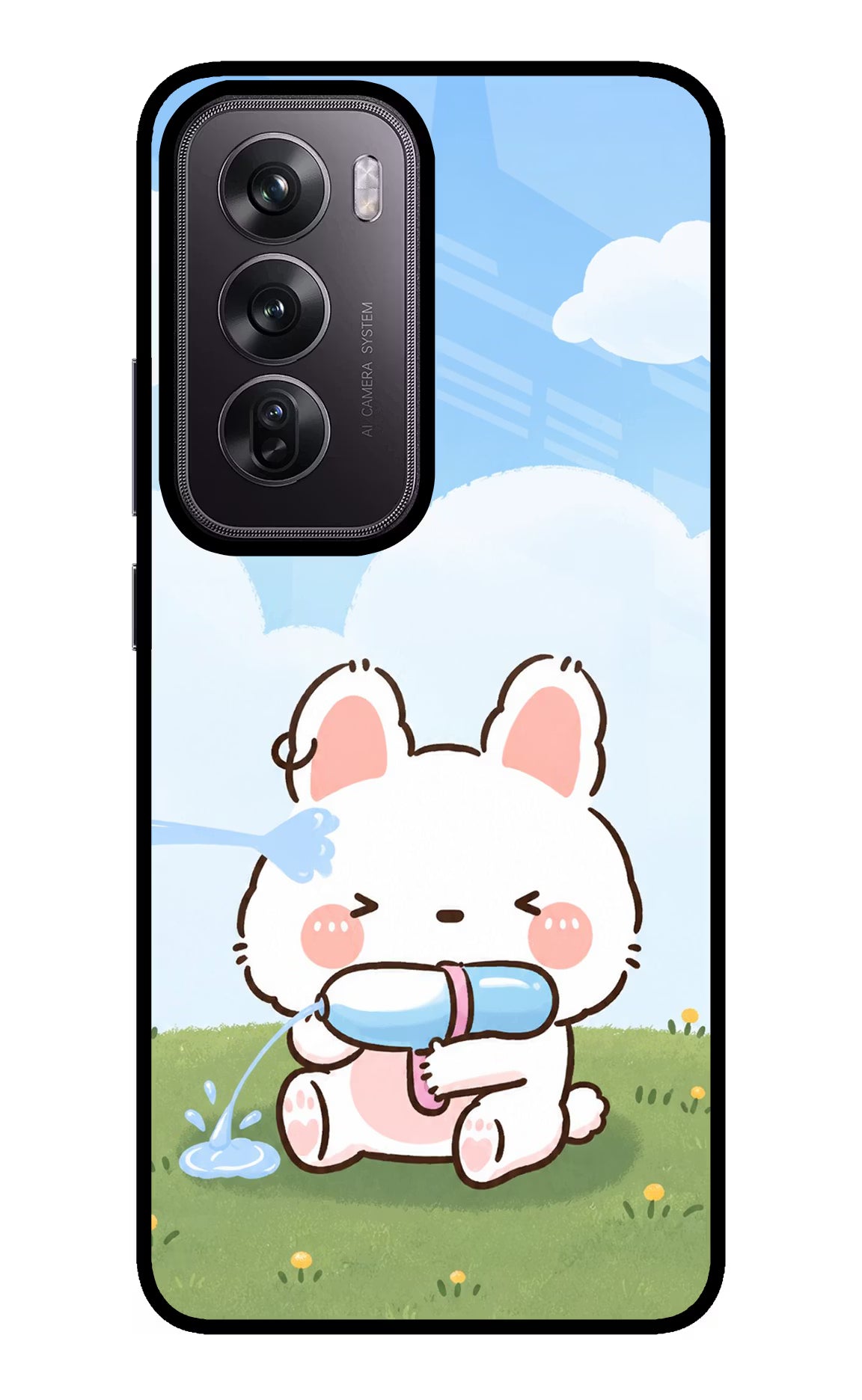 Bunny Treat Oppo Reno12 Pro 5G Glass Case - Bunny Treat Oppo Reno12 Pro 5G Glass Case Bunny Treat Oppo Reno12 Pro 5G Glass Case
