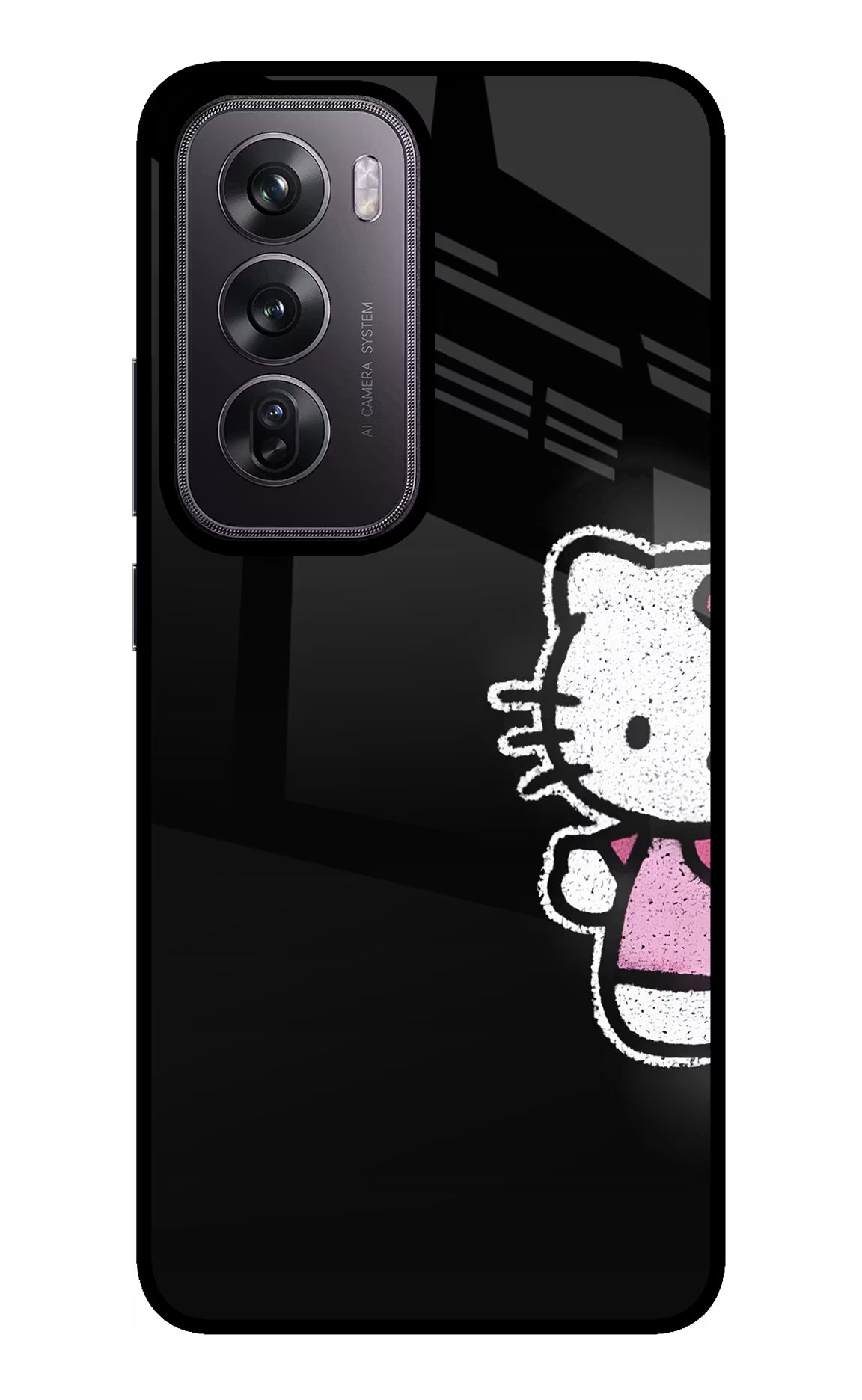 Kitty Charm Oppo Reno12 Pro 5G Glass Case - Kitty Charm Oppo Reno12 Pro 5G Glass Case Kitty Charm Oppo Reno12 Pro 5G Glass Case