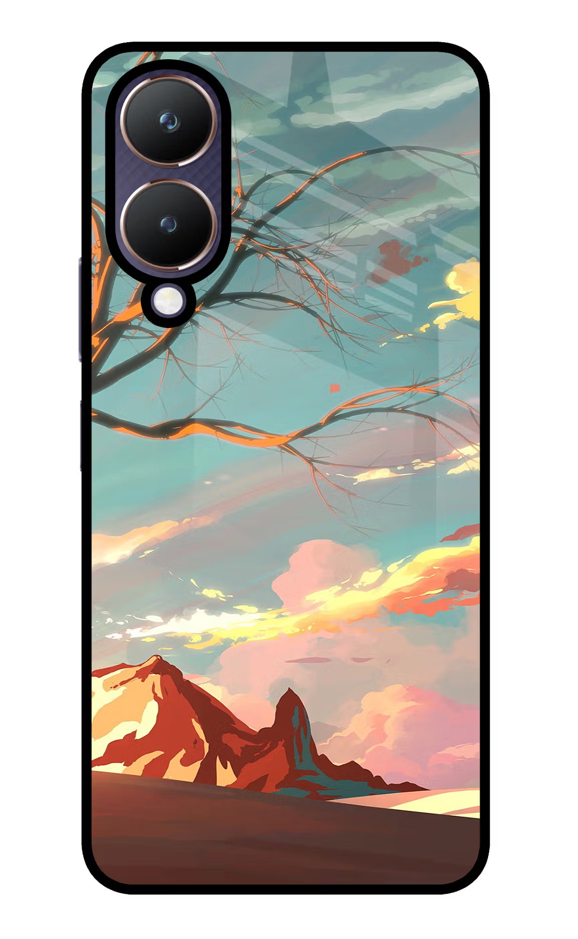Scenery Vivo Y28 5G Glass Case - Scenery Vivo Y28 5G Glass Case Scenery Vivo Y28 5G Glass Case