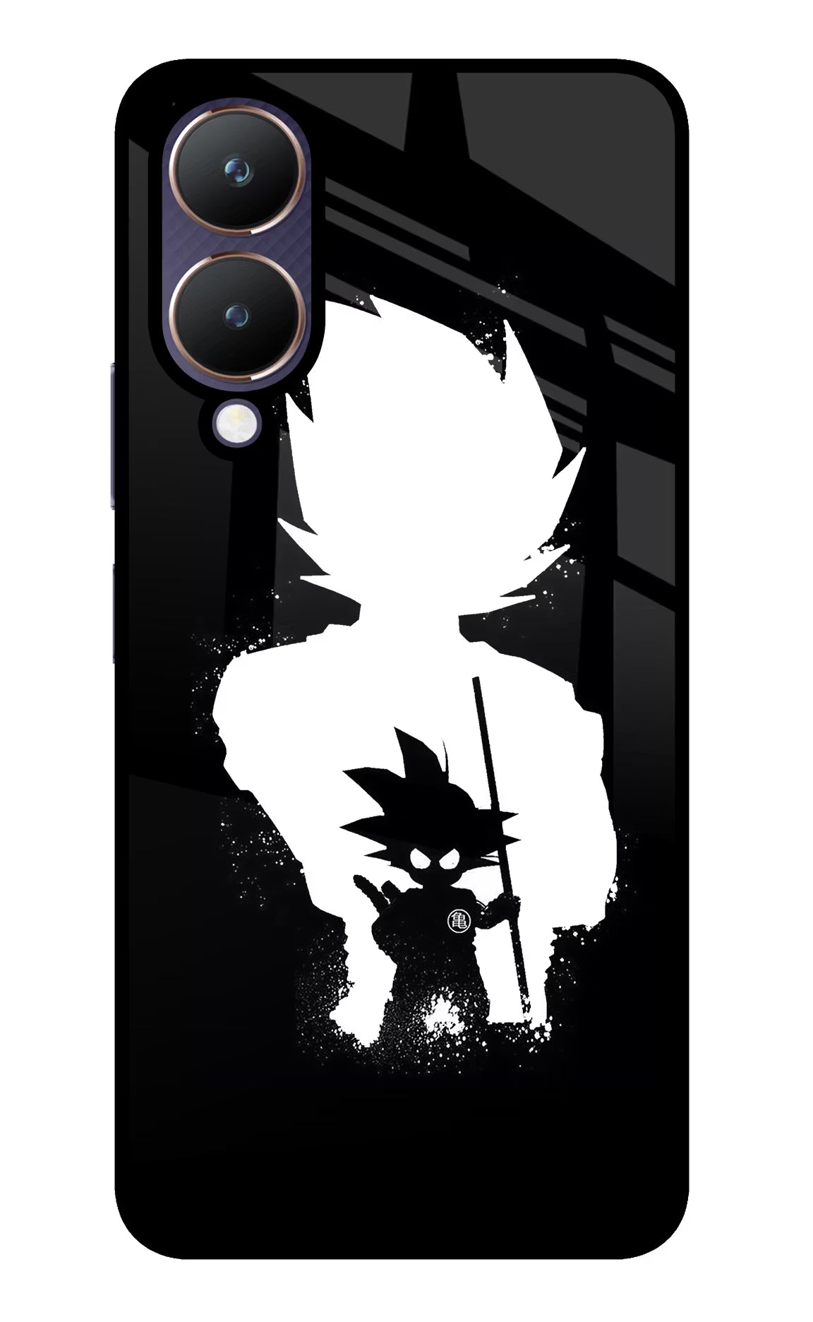 Goku Shadow Vivo Y28 5G Glass Case - Goku Shadow Vivo Y28 5G Glass Case Goku Shadow Vivo Y28 5G Glass Case