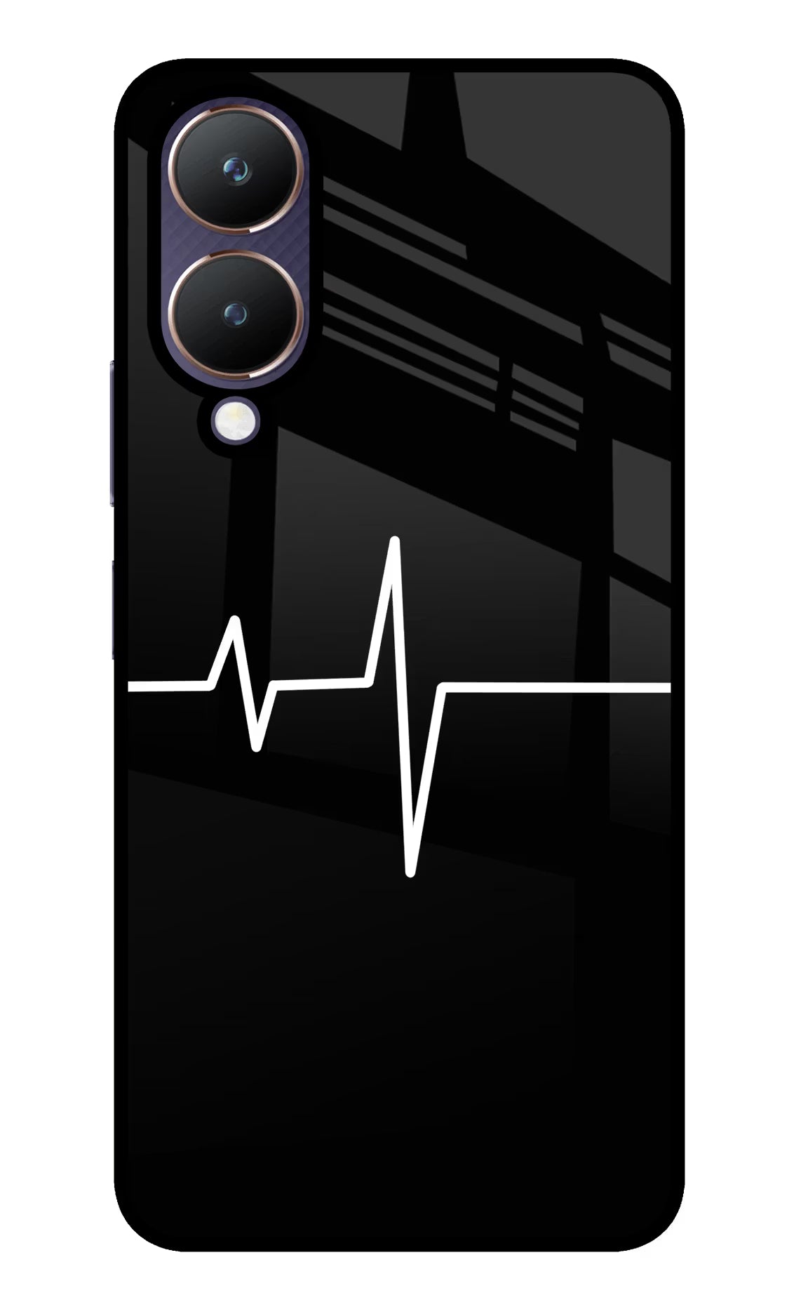 Heart Beats Vivo Y28 5G Glass Case - Heart Beats Vivo Y28 5G Glass Case Heart Beats Vivo Y28 5G Glass Case