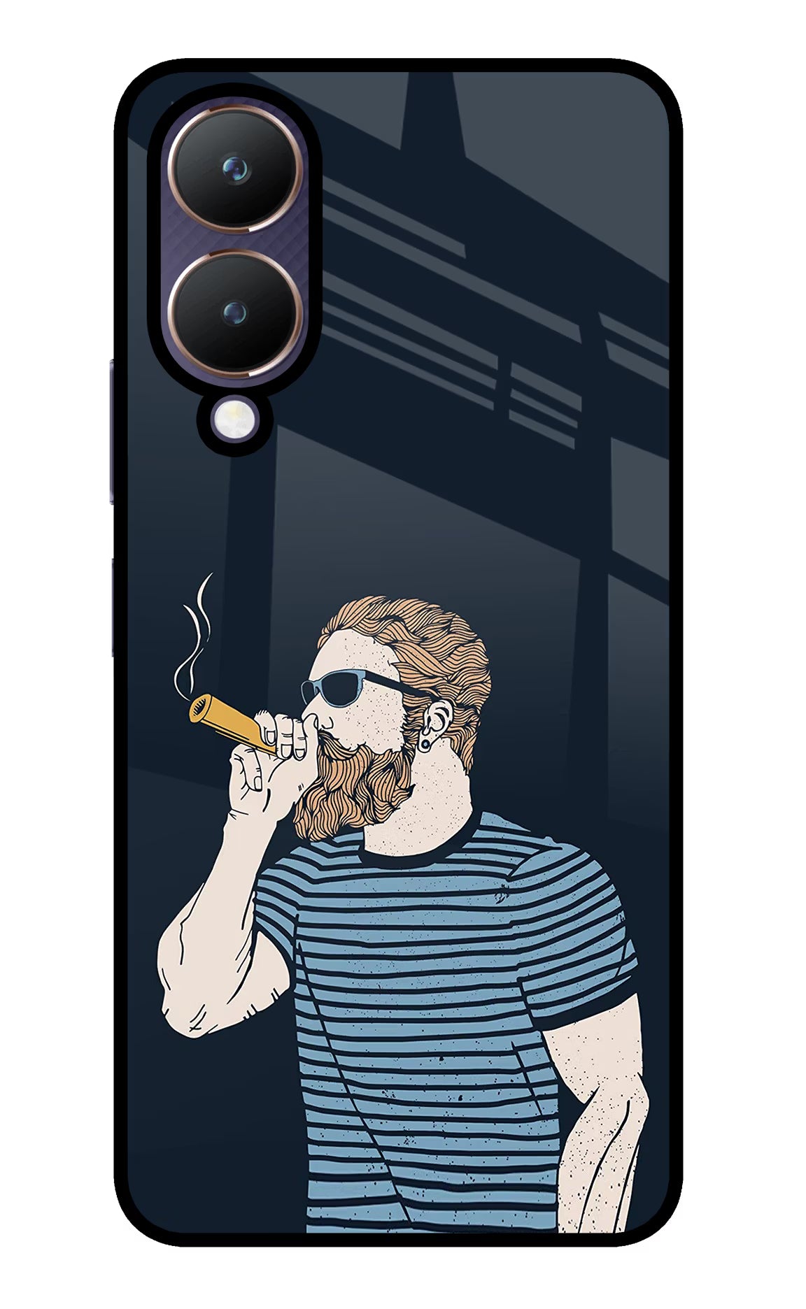 Smoking Vivo Y28 5G Glass Case - Smoking Vivo Y28 5G Glass Case Smoking Vivo Y28 5G Glass Case