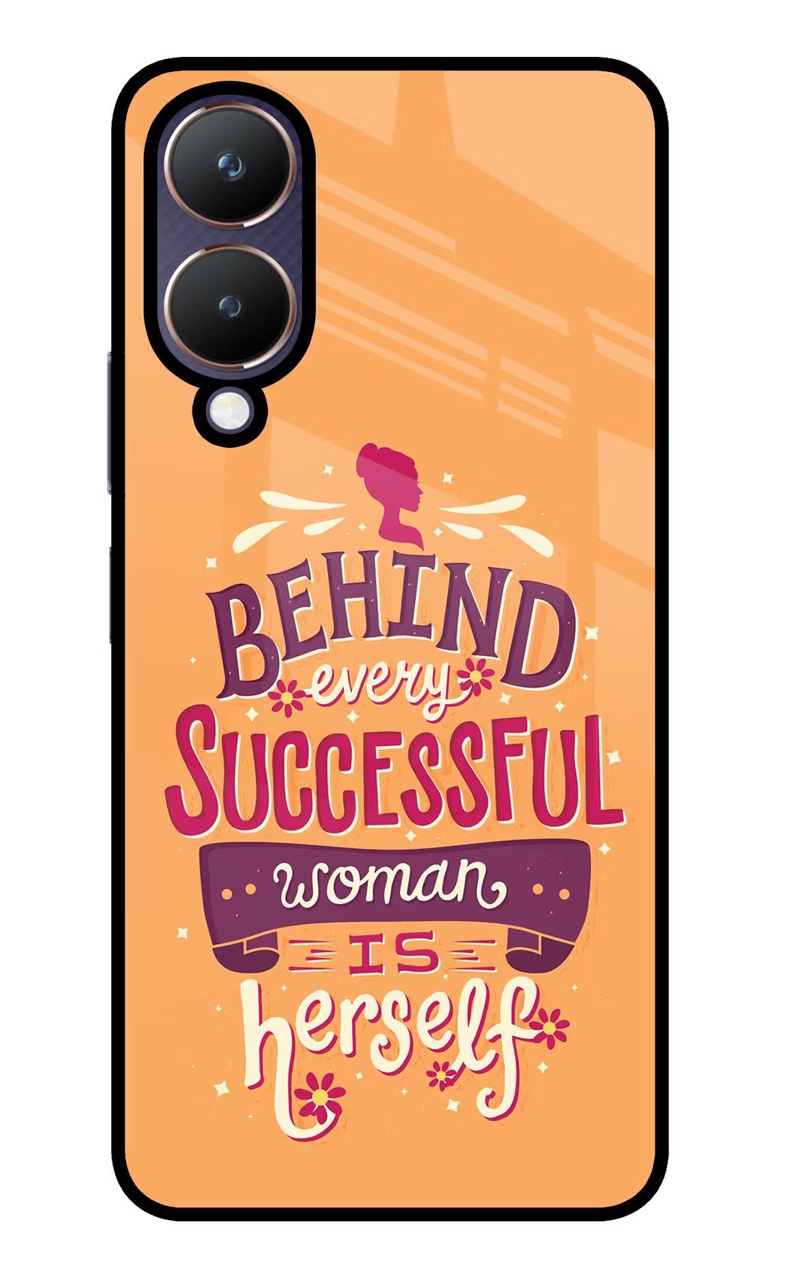 Behind Every Successful Woman There Is Herself Vivo Y28 5G Glass Case - Behind Every Successful Woman There Is Herself Vivo Y28 5G Glass Case Behind Every Successful Woman There Is Herself Vivo Y28 5G Glass Case