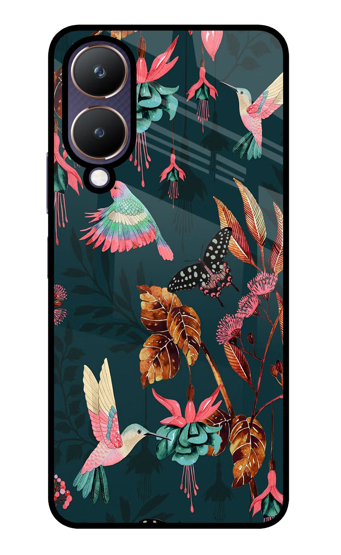 Birds Vivo Y28 5G Glass Case - Birds Vivo Y28 5G Glass Case Birds Vivo Y28 5G Glass Case