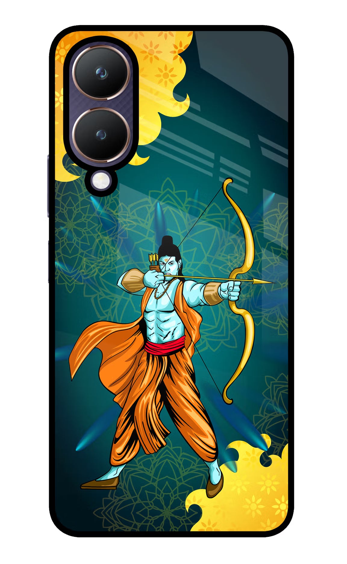 Lord Ram - 6 Vivo Y28 5G Glass Case - Lord Ram - 6 Vivo Y28 5G Glass Case Lord Ram - 6 Vivo Y28 5G Glass Case