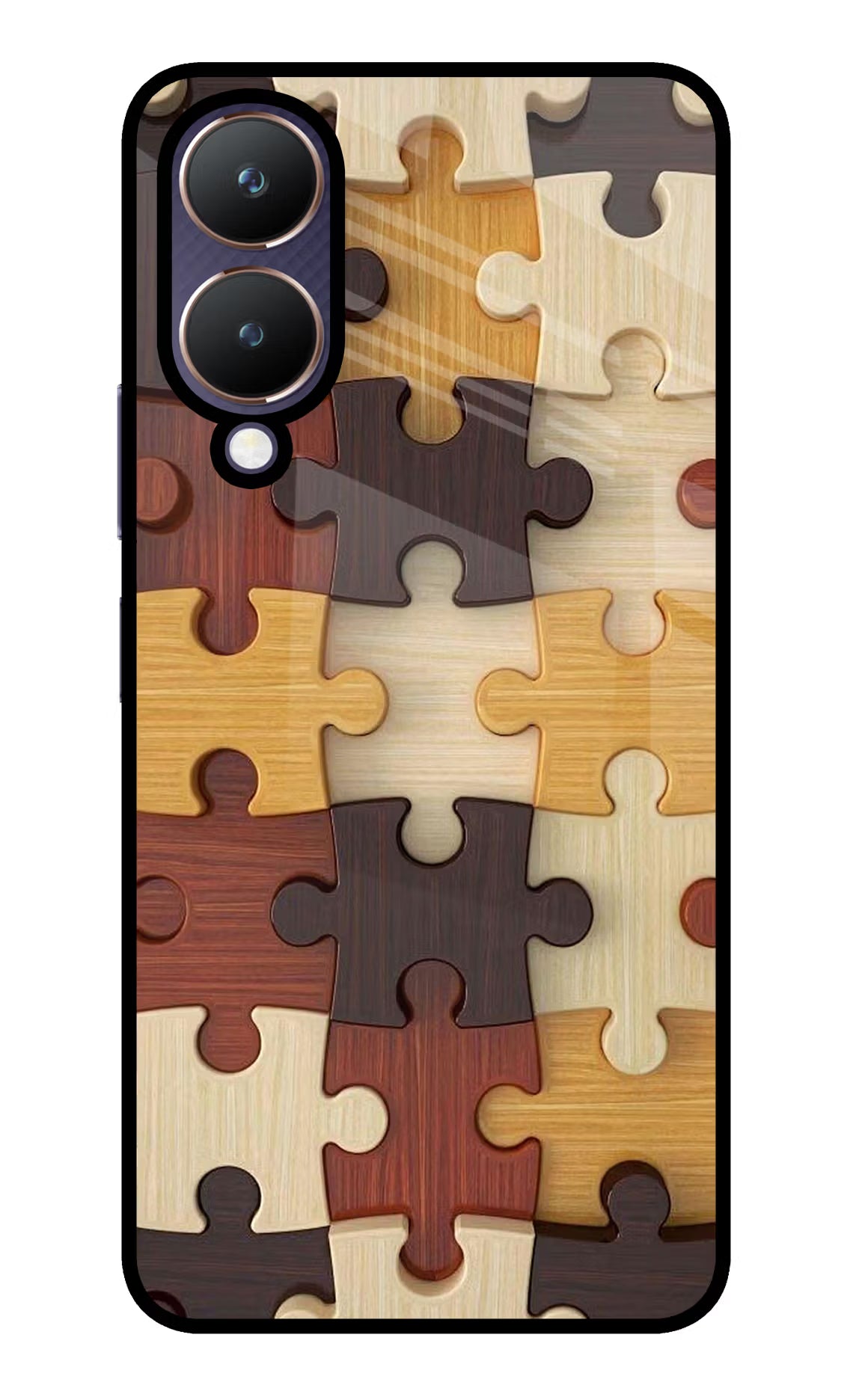 Wooden Puzzle Vivo Y28 5G Glass Case - Wooden Puzzle Vivo Y28 5G Glass Case Wooden Puzzle Vivo Y28 5G Glass Case