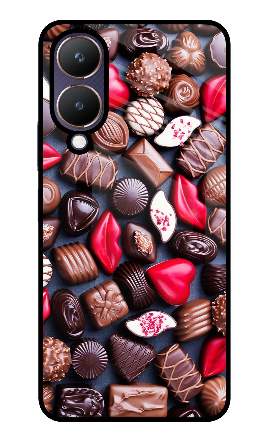 Chocolates Vivo Y28 5G Glass Case - Chocolates Vivo Y28 5G Glass Case Chocolates Vivo Y28 5G Glass Case