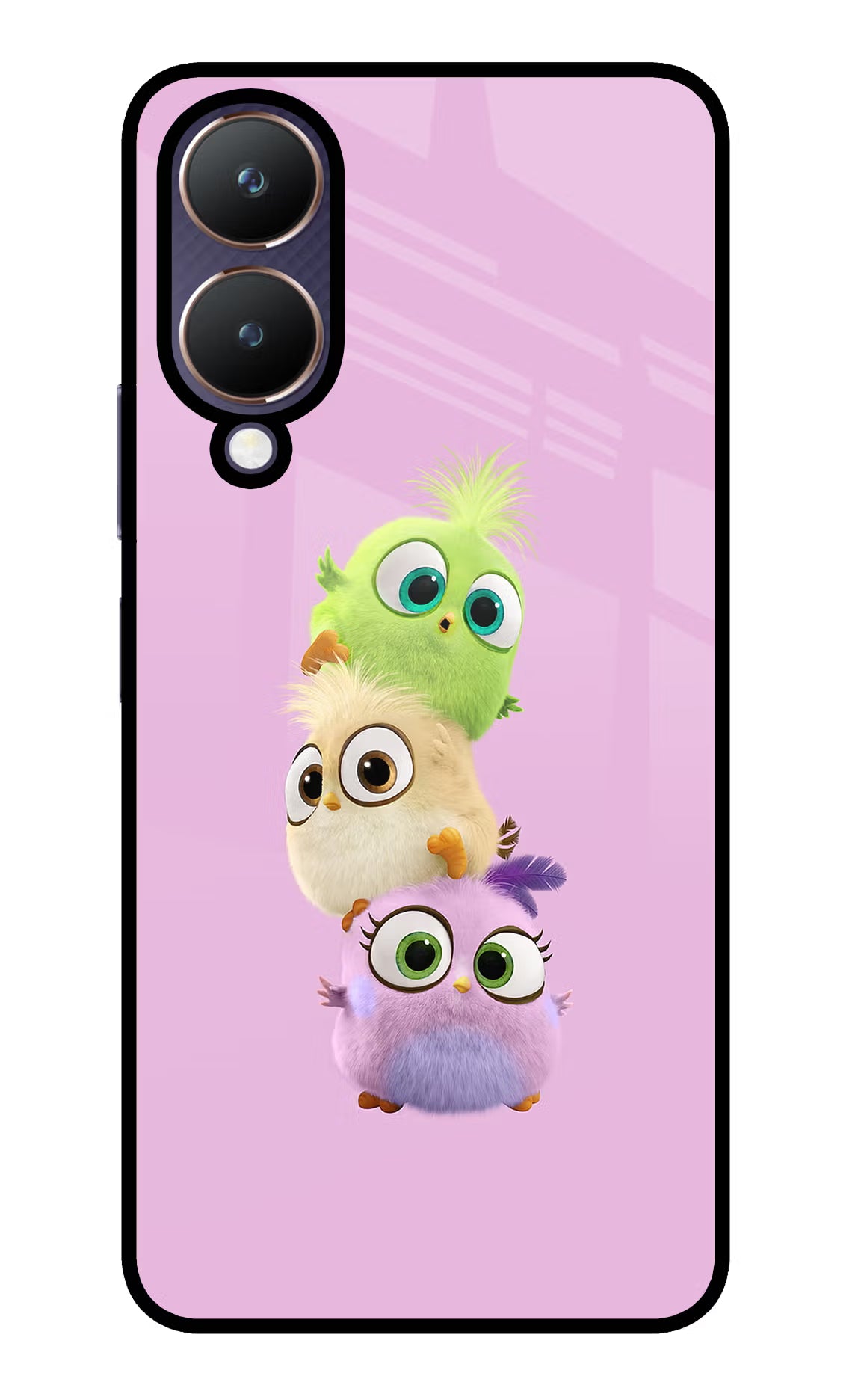 Cute Little Birds Vivo Y28 5G Glass Case - Cute Little Birds Vivo Y28 5G Glass Case Cute Little Birds Vivo Y28 5G Glass Case