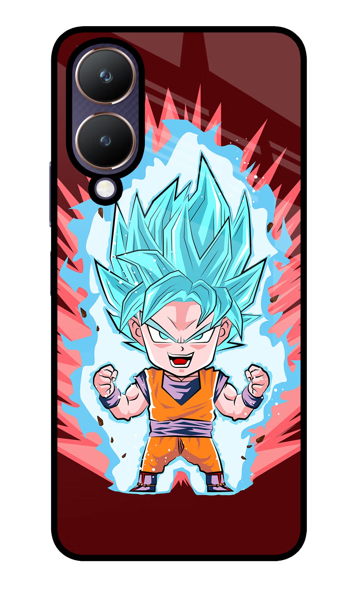 Goku Little Vivo Y28 5G Glass Case - Goku Little Vivo Y28 5G Glass Case Goku Little Vivo Y28 5G Glass Case