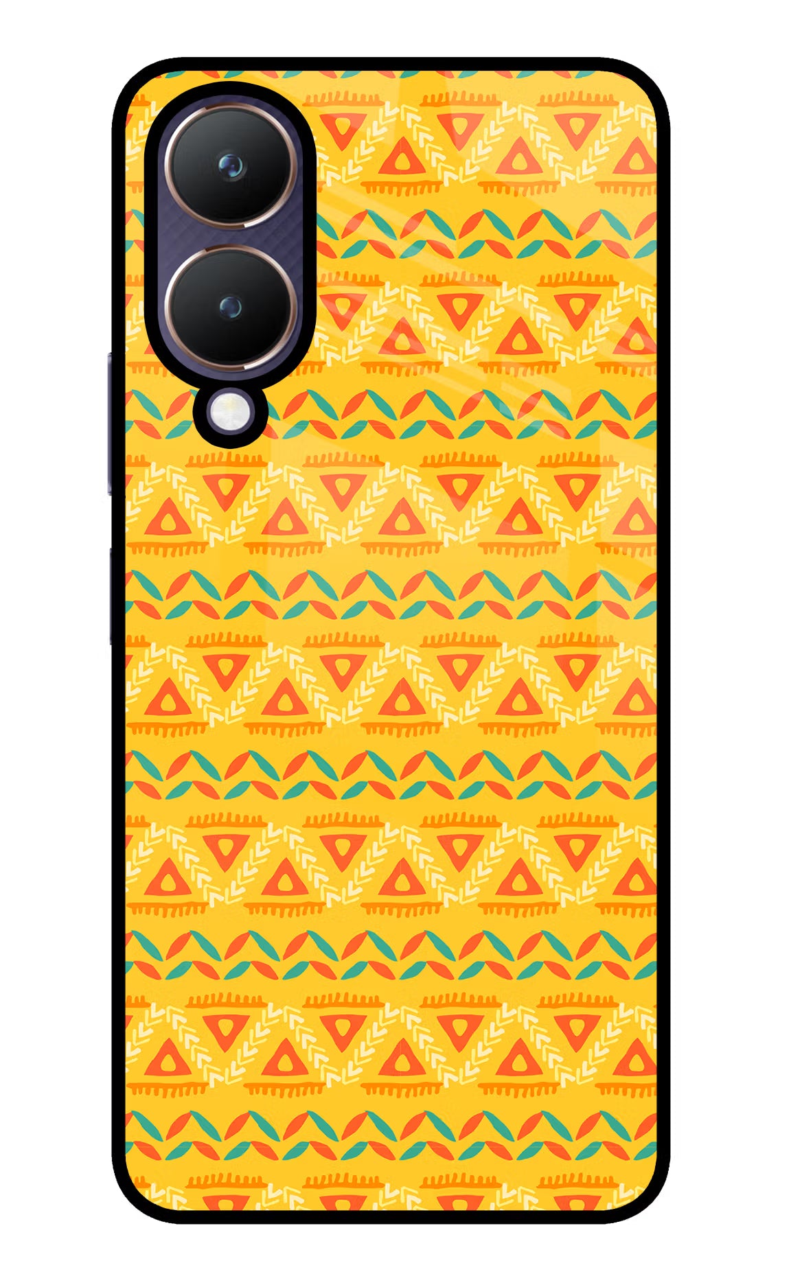 Tribal Pattern Vivo Y28 5G Glass Case - Tribal Pattern Vivo Y28 5G Glass Case Tribal Pattern Vivo Y28 5G Glass Case