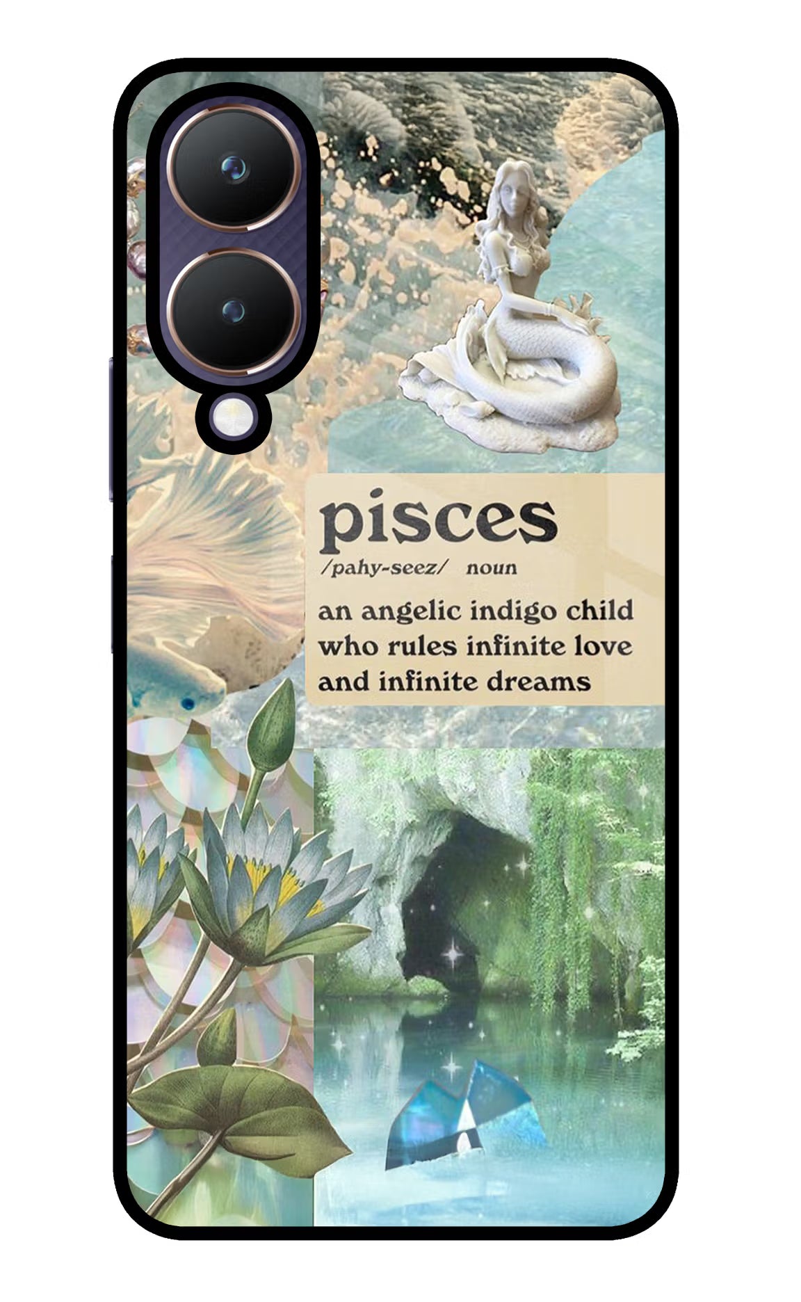 Pisces Zodiac Vivo Y28 5G Glass Case - Pisces Zodiac Vivo Y28 5G Glass Case Pisces Zodiac Vivo Y28 5G Glass Case