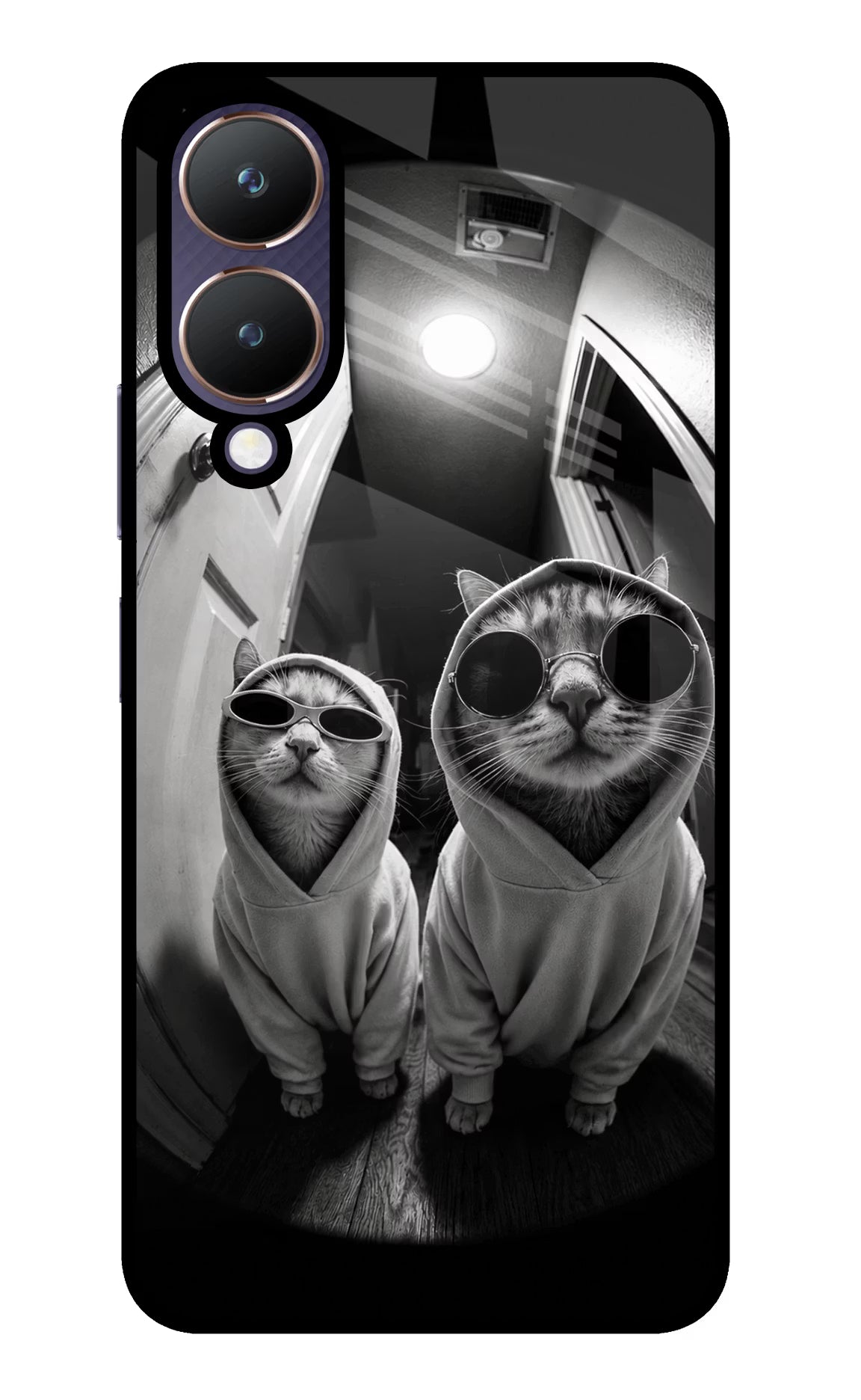 Hood Cats Vivo Y28 5G Glass Case - Hood Cats Vivo Y28 5G Glass Case Hood Cats Vivo Y28 5G Glass Case