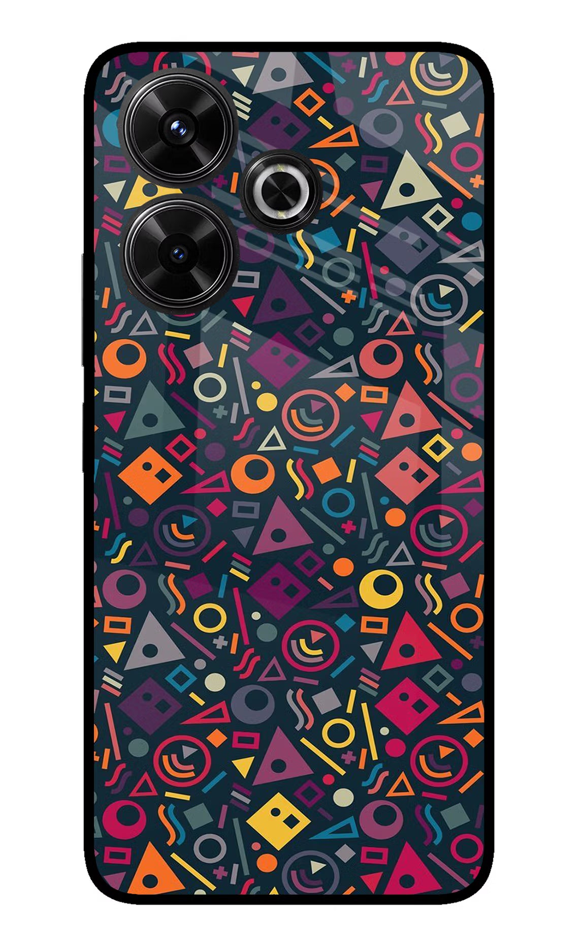 Geometric Abstract Redmi 13 5G Glass Case - Geometric Abstract Redmi 13 5G Glass Case Geometric Abstract Redmi 13 5G Glass Case