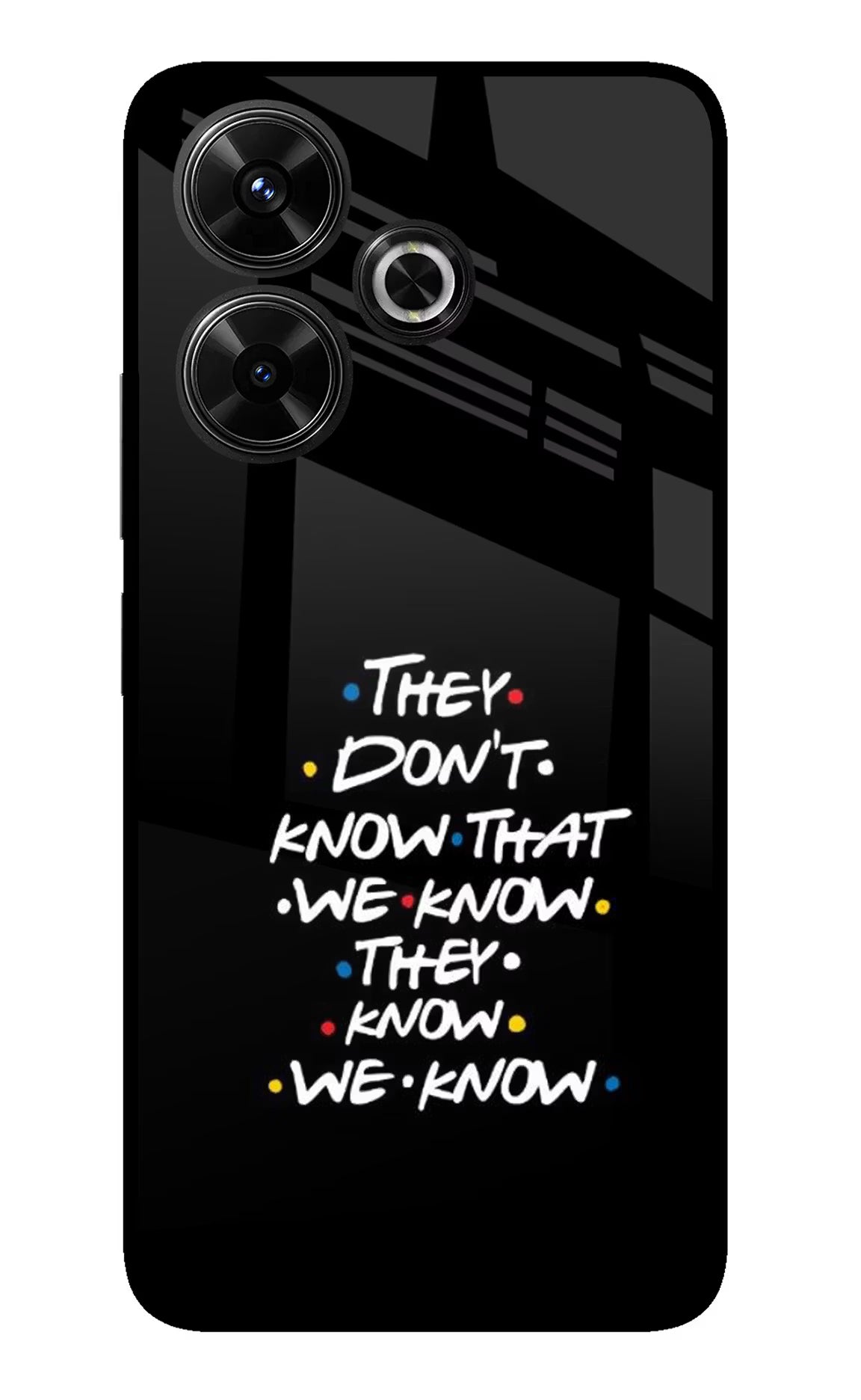 FRIENDS Dialogue Redmi 13 5G Glass Case - FRIENDS Dialogue Redmi 13 5G Glass Case FRIENDS Dialogue Redmi 13 5G Glass Case