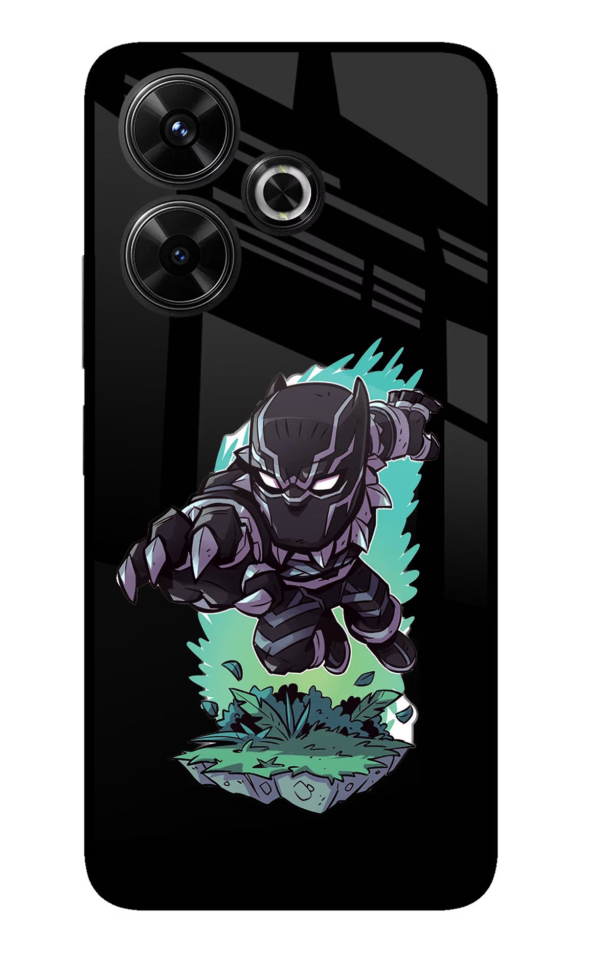 Black Panther Redmi 13 5G Glass Case - Black Panther Redmi 13 5G Glass Case Black Panther Redmi 13 5G Glass Case