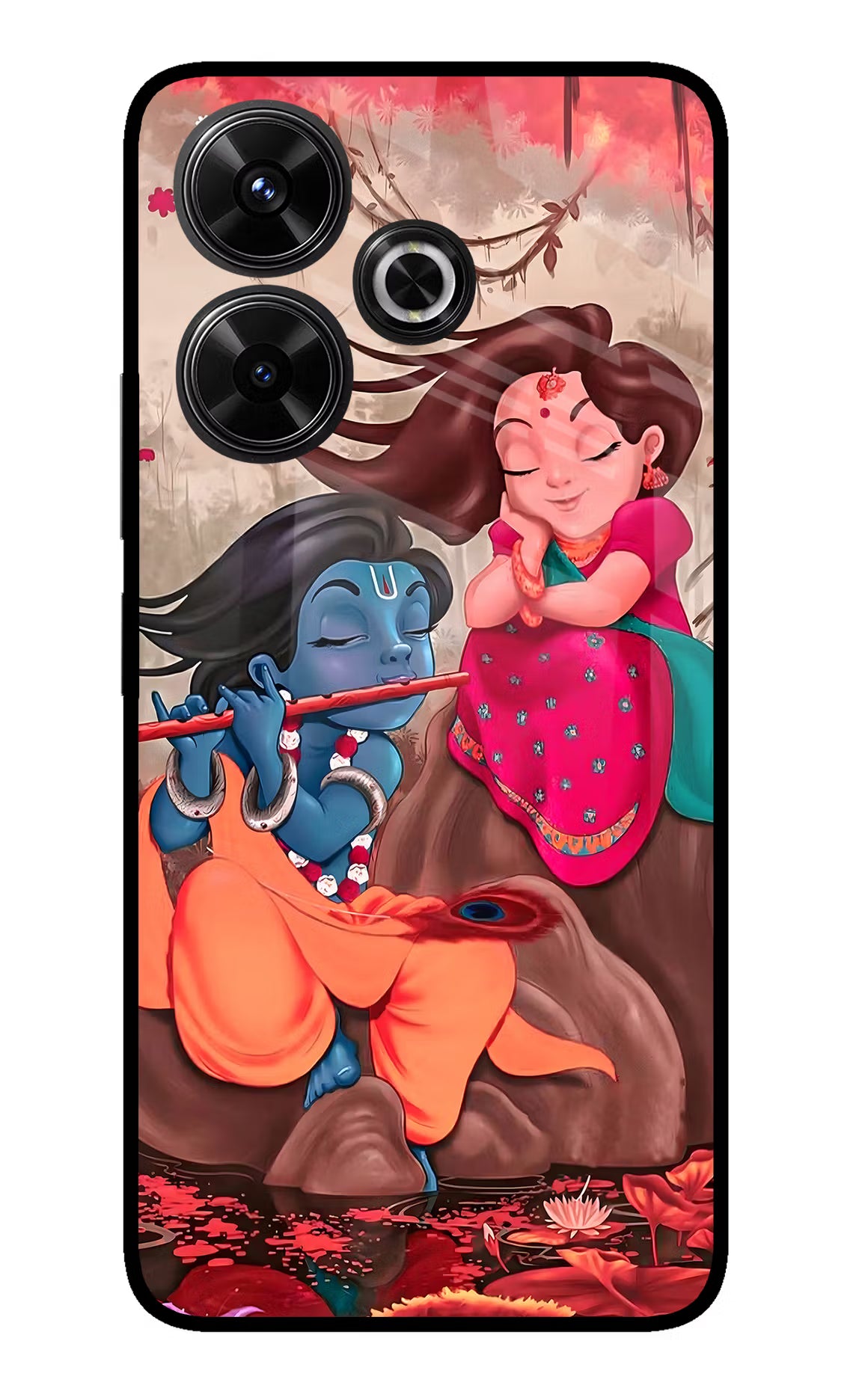 Radhe Krishna Redmi 13 5G Glass Case - Radhe Krishna Redmi 13 5G Glass Case Radhe Krishna Redmi 13 5G Glass Case