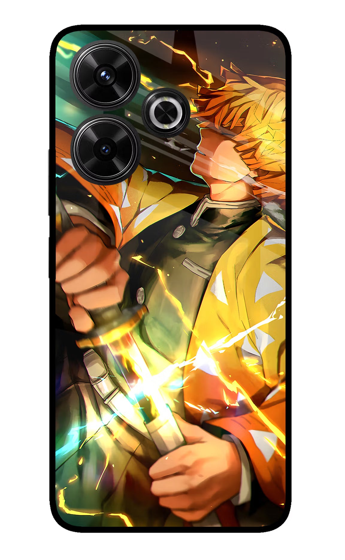 Demon Slayer Redmi 13 5G Glass Case - Demon Slayer Redmi 13 5G Glass Case Demon Slayer Redmi 13 5G Glass Case