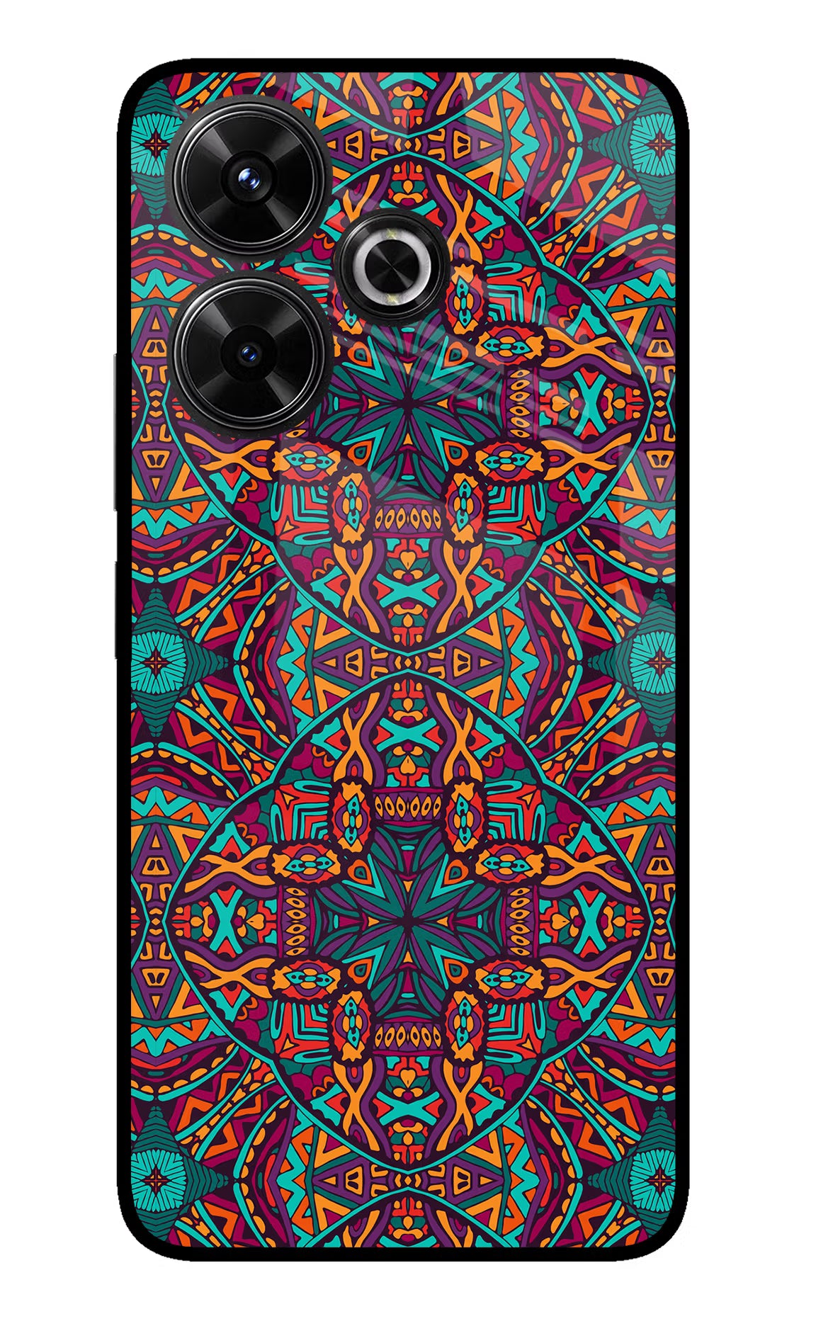Colour Mandala Redmi 13 5G Glass Case - Colour Mandala Redmi 13 5G Glass Case Colour Mandala Redmi 13 5G Glass Case