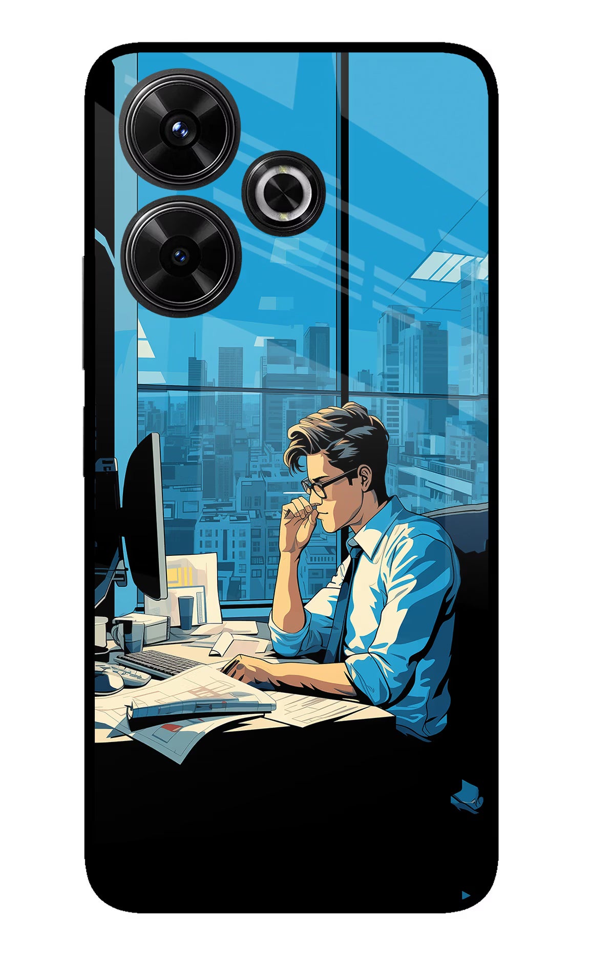 Focused Hustler (AI Generated) Redmi 13 5G Glass Case - Focused Hustler (AI Generated) Redmi 13 5G Glass Case Focused Hustler (AI Generated) Redmi 13 5G Glass Case