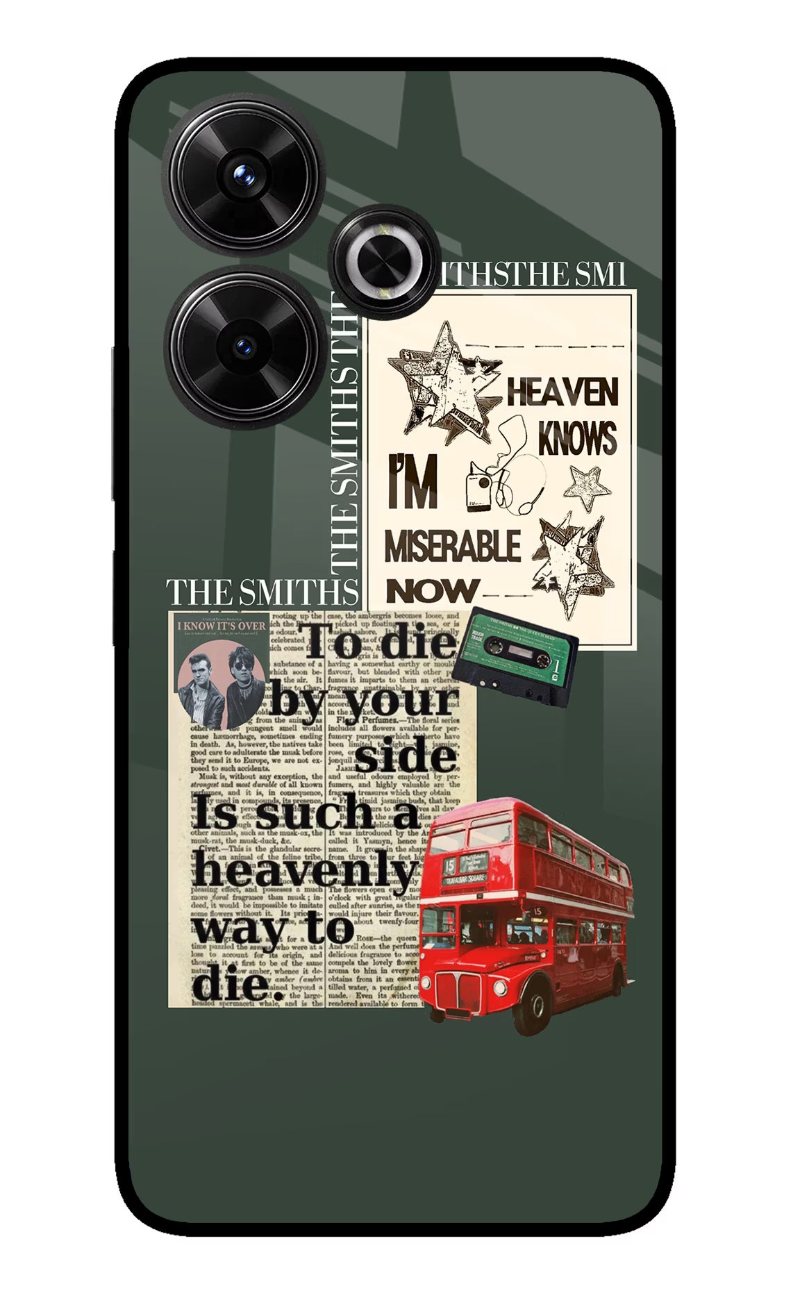 The Smiths Redmi 13 5G Glass Case - The Smiths Redmi 13 5G Glass Case The Smiths Redmi 13 5G Glass Case