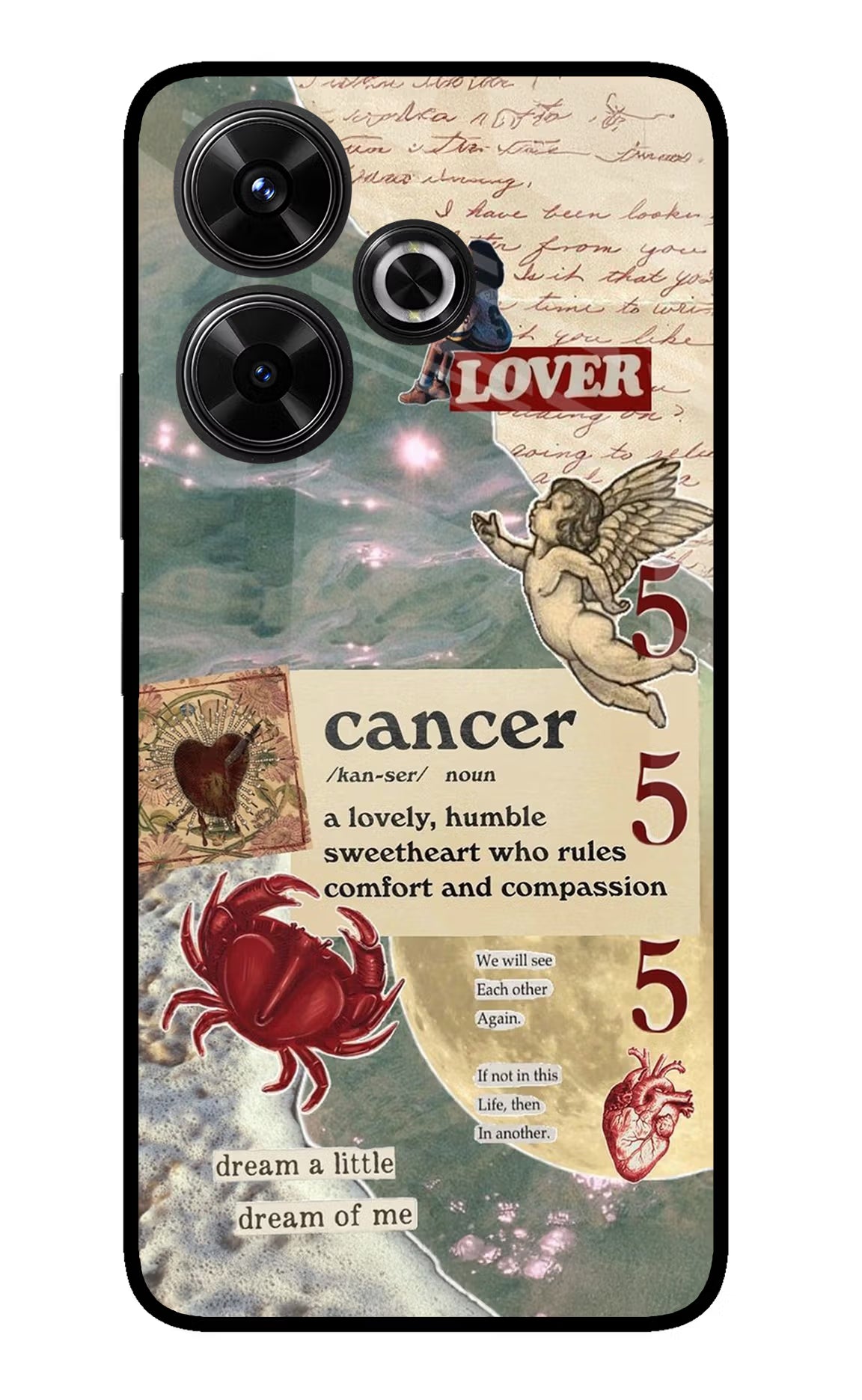 Cancer Zodiac Redmi 13 5G Glass Case - Cancer Zodiac Redmi 13 5G Glass Case Cancer Zodiac Redmi 13 5G Glass Case