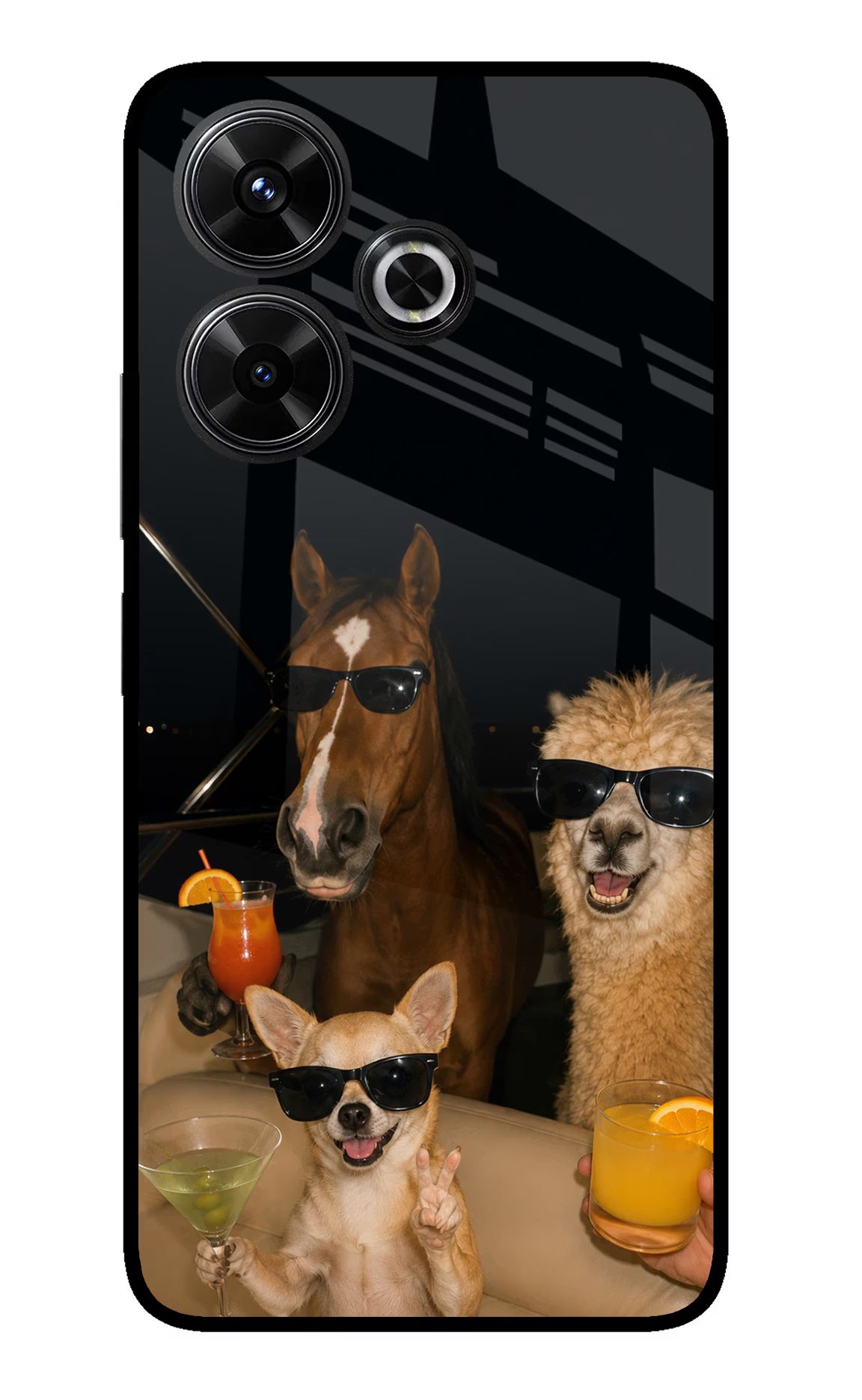 Party Squad Redmi 13 5G Glass Case - Party Squad Redmi 13 5G Glass Case Party Squad Redmi 13 5G Glass Case