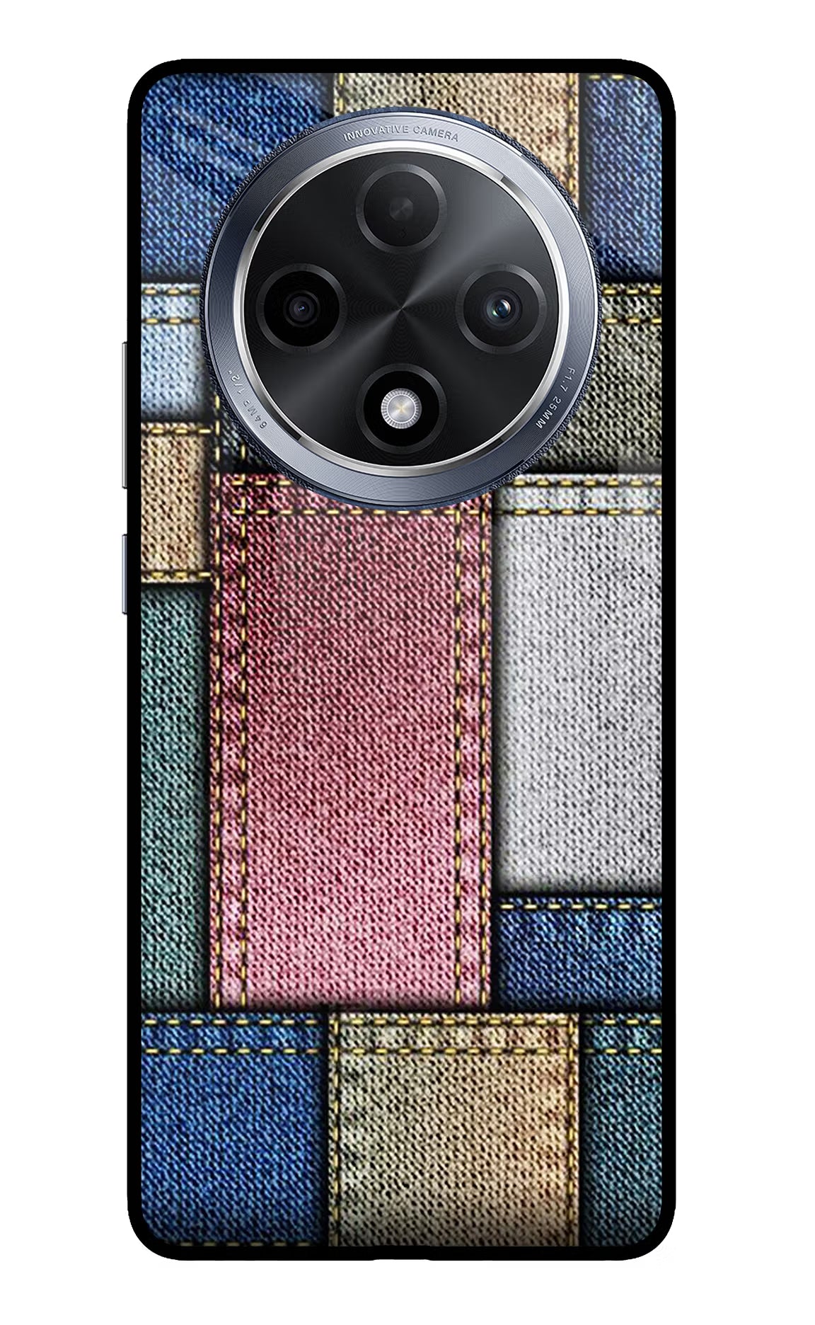 Multicolor Jeans Oppo F27 Pro Glass Case - Multicolor Jeans Oppo F27 Pro Glass Case Multicolor Jeans Oppo F27 Pro Glass Case